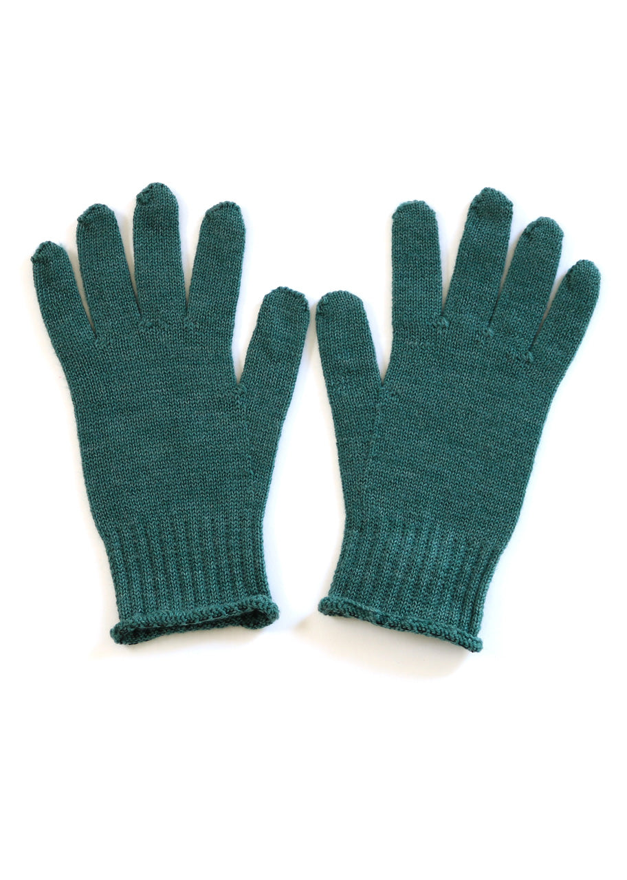 Jasmine Merino Wool Glove - Emerald