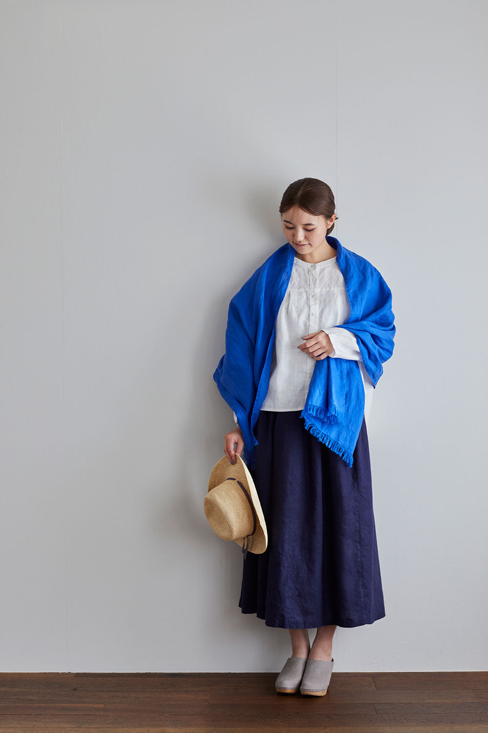 roserie scarf: bleu orient