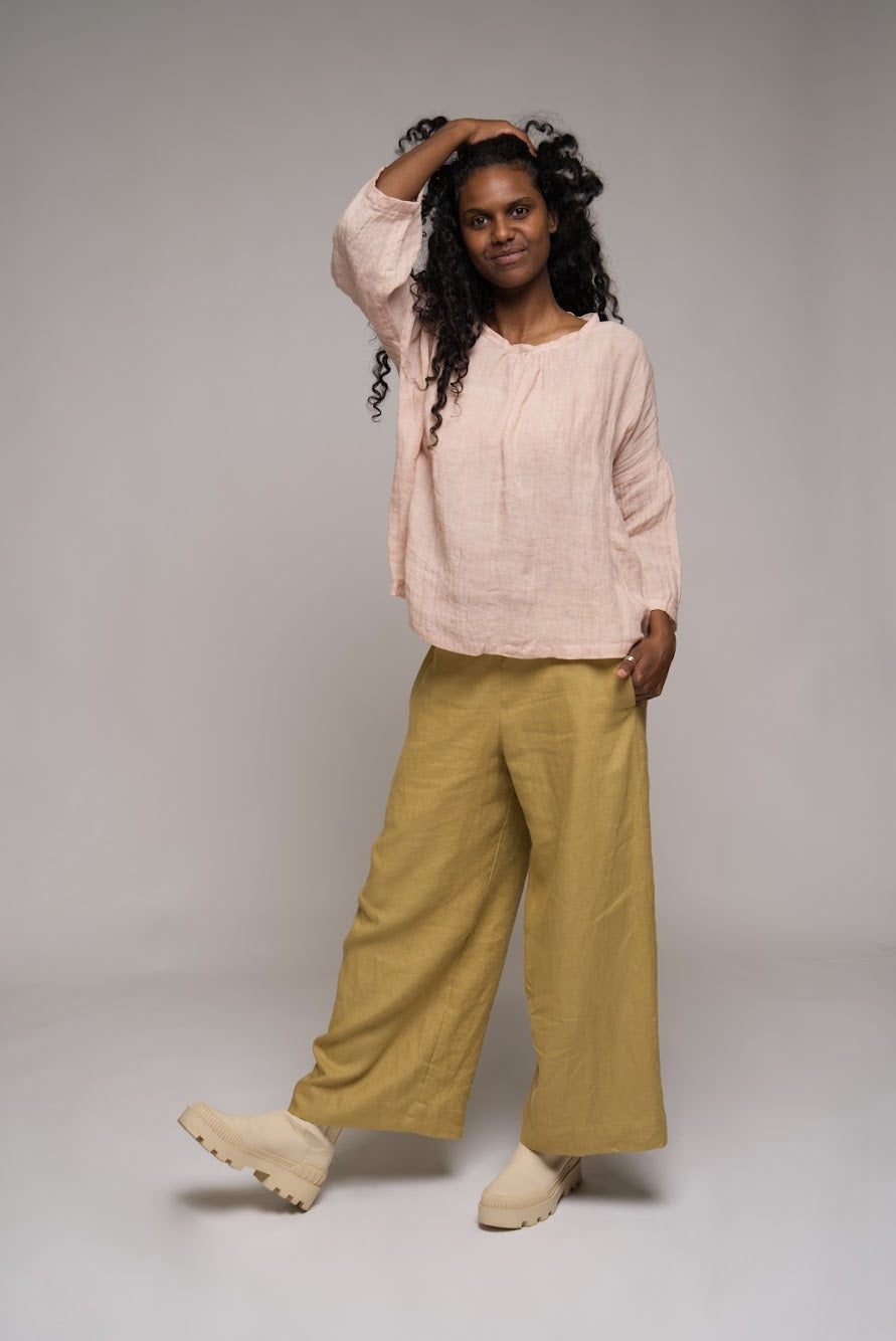 Lara linen Pant - Sahara