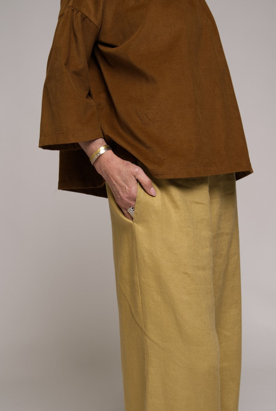 Lara linen Pant - Sahara