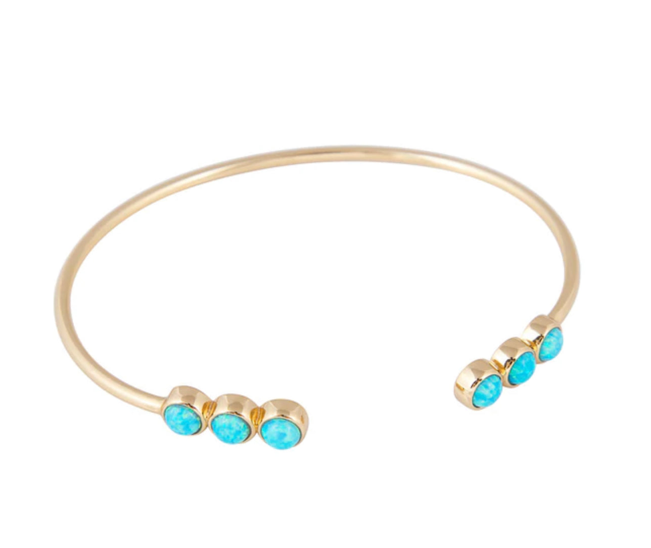 Blue Opal Crystal Cuff