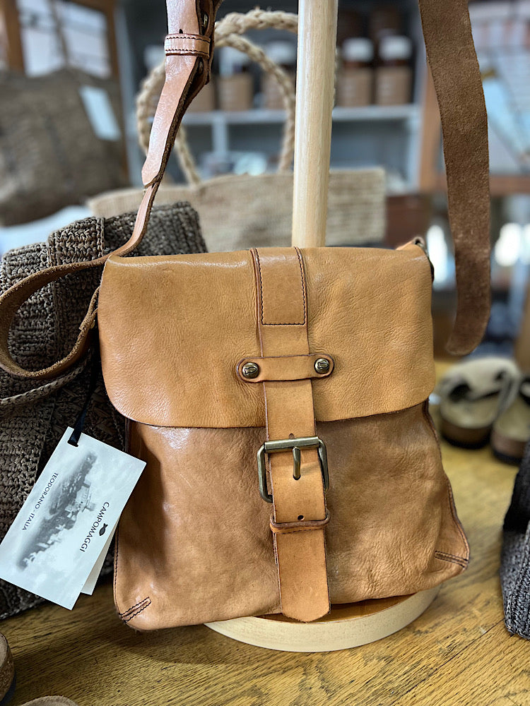 Crossbody satchel Bag - Camel