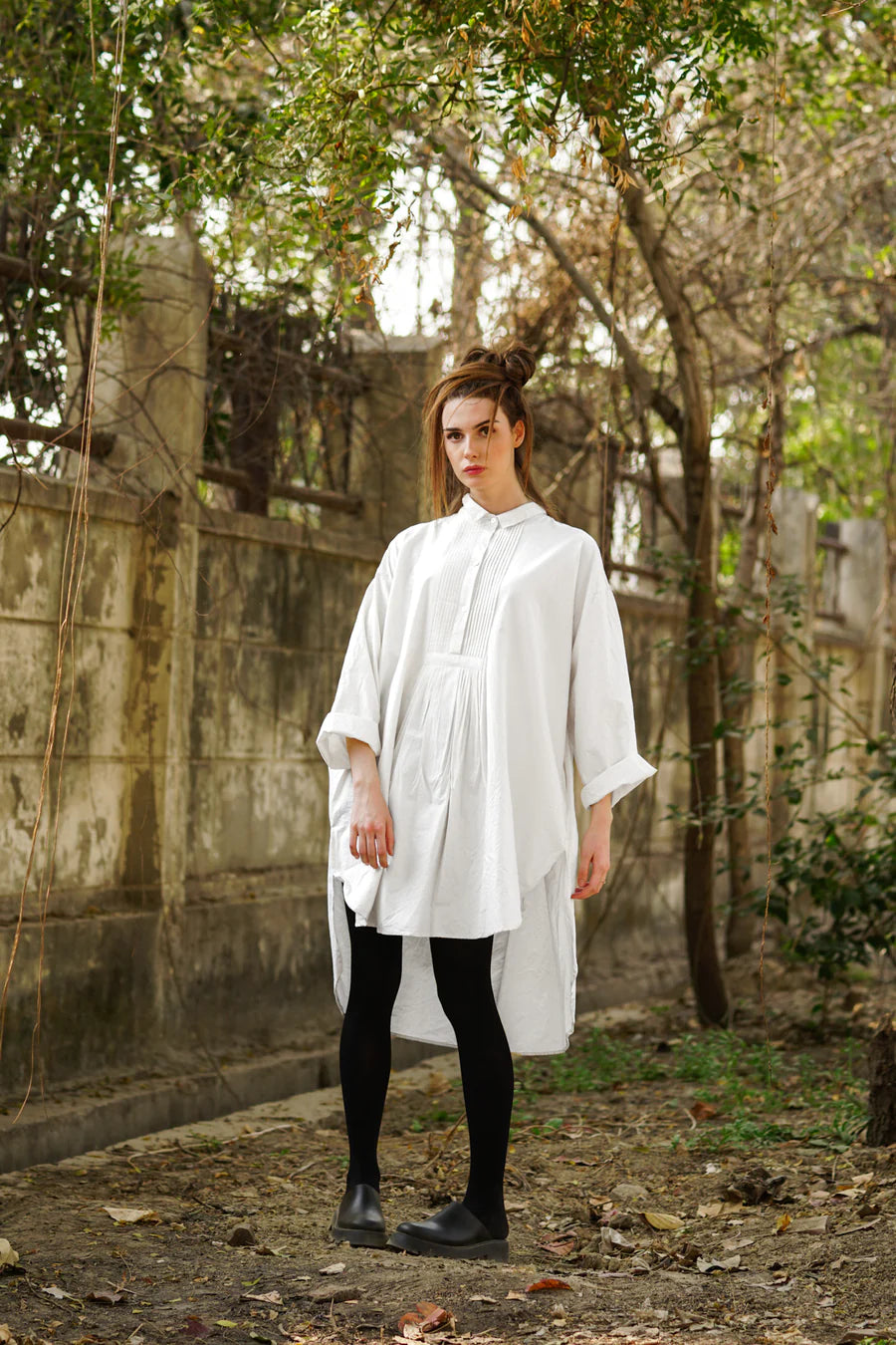 Sutton Shirt Cotton Twill - White