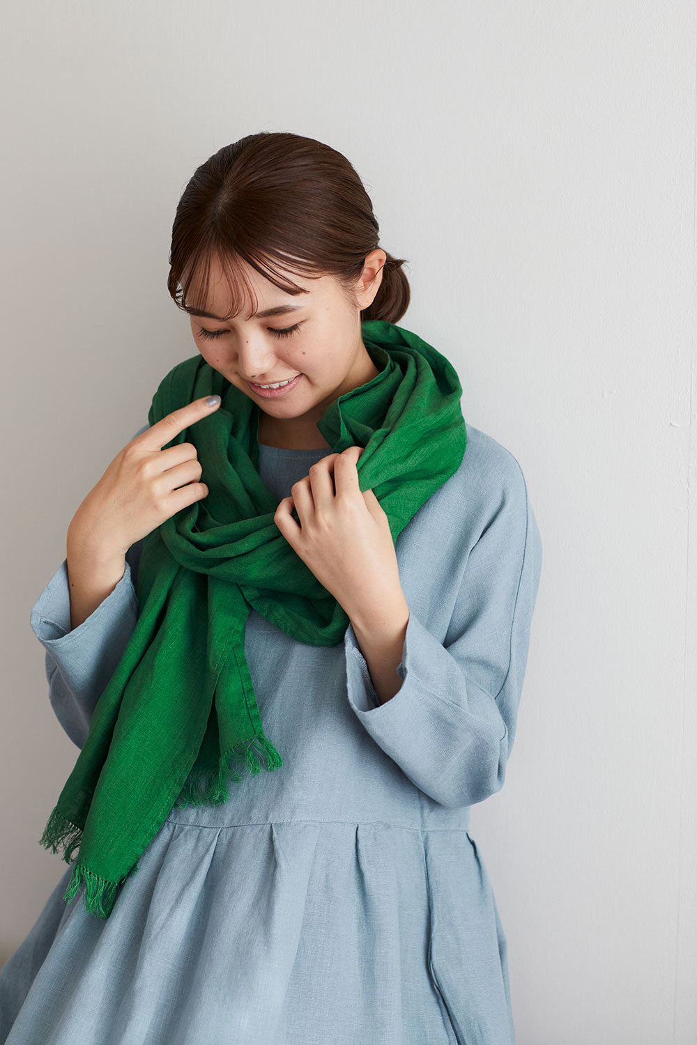 roserie scarf: vert ecossais