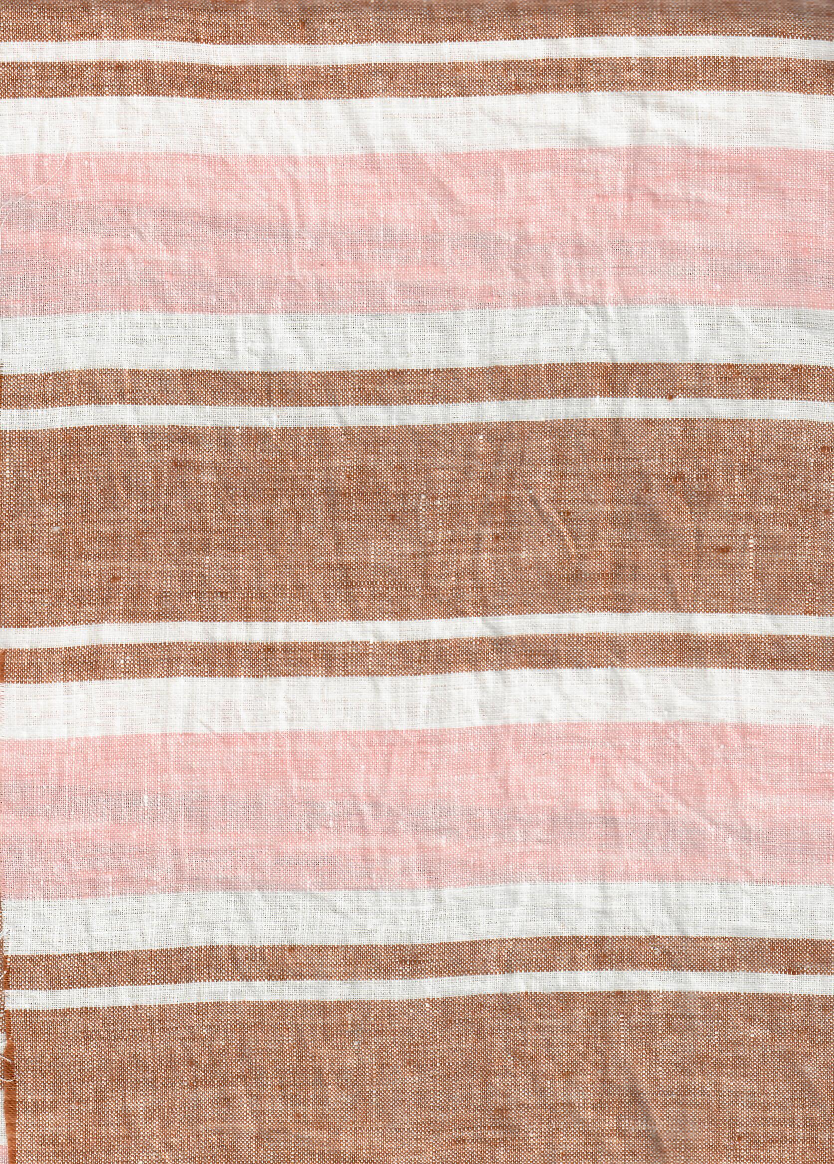 The Handsome Man Shirt Stripe/Plaid - Bronze/Petal