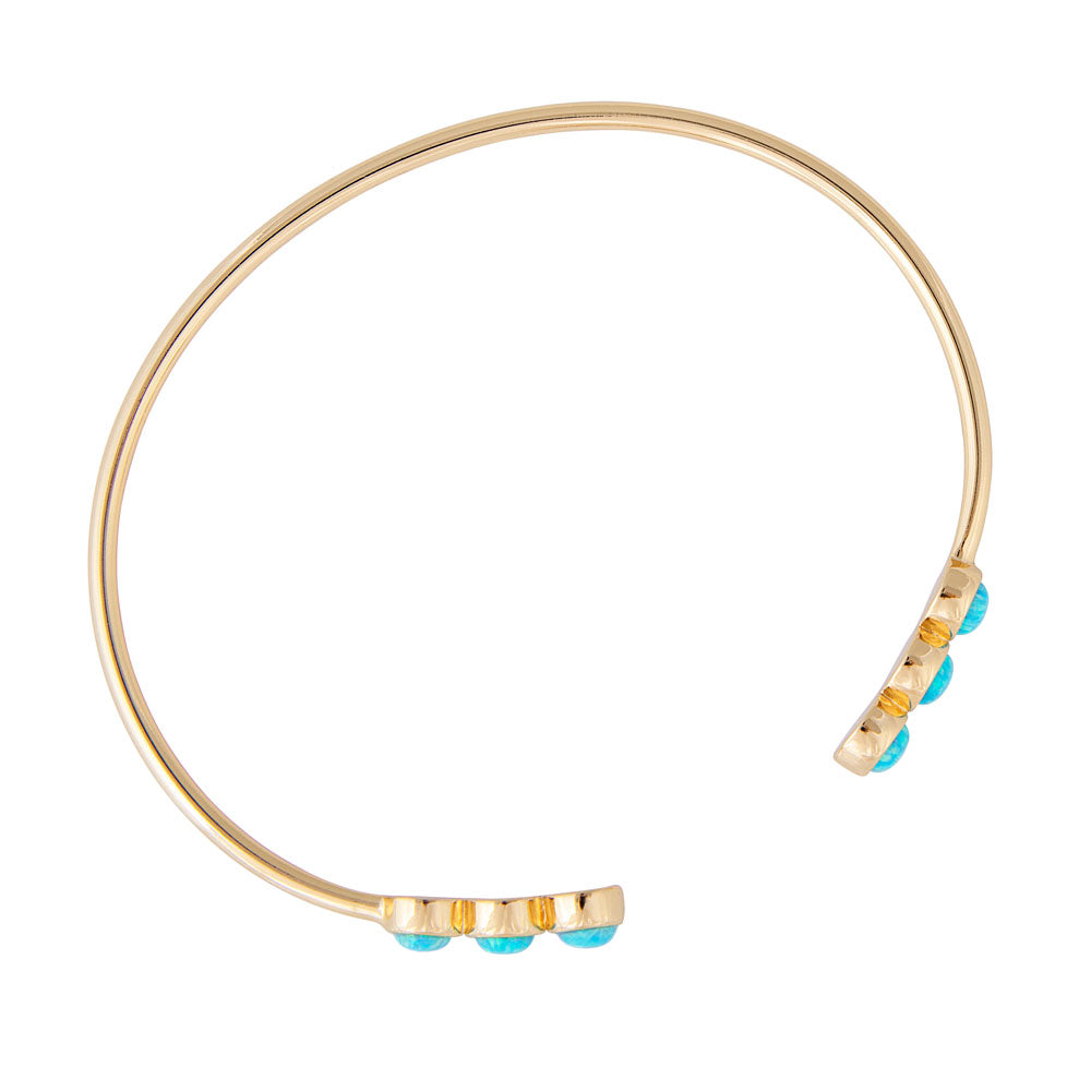 Blue Opal Crystal Cuff