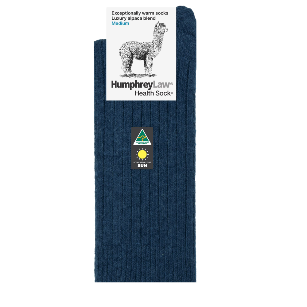 Alpaca Health Sock - Denim