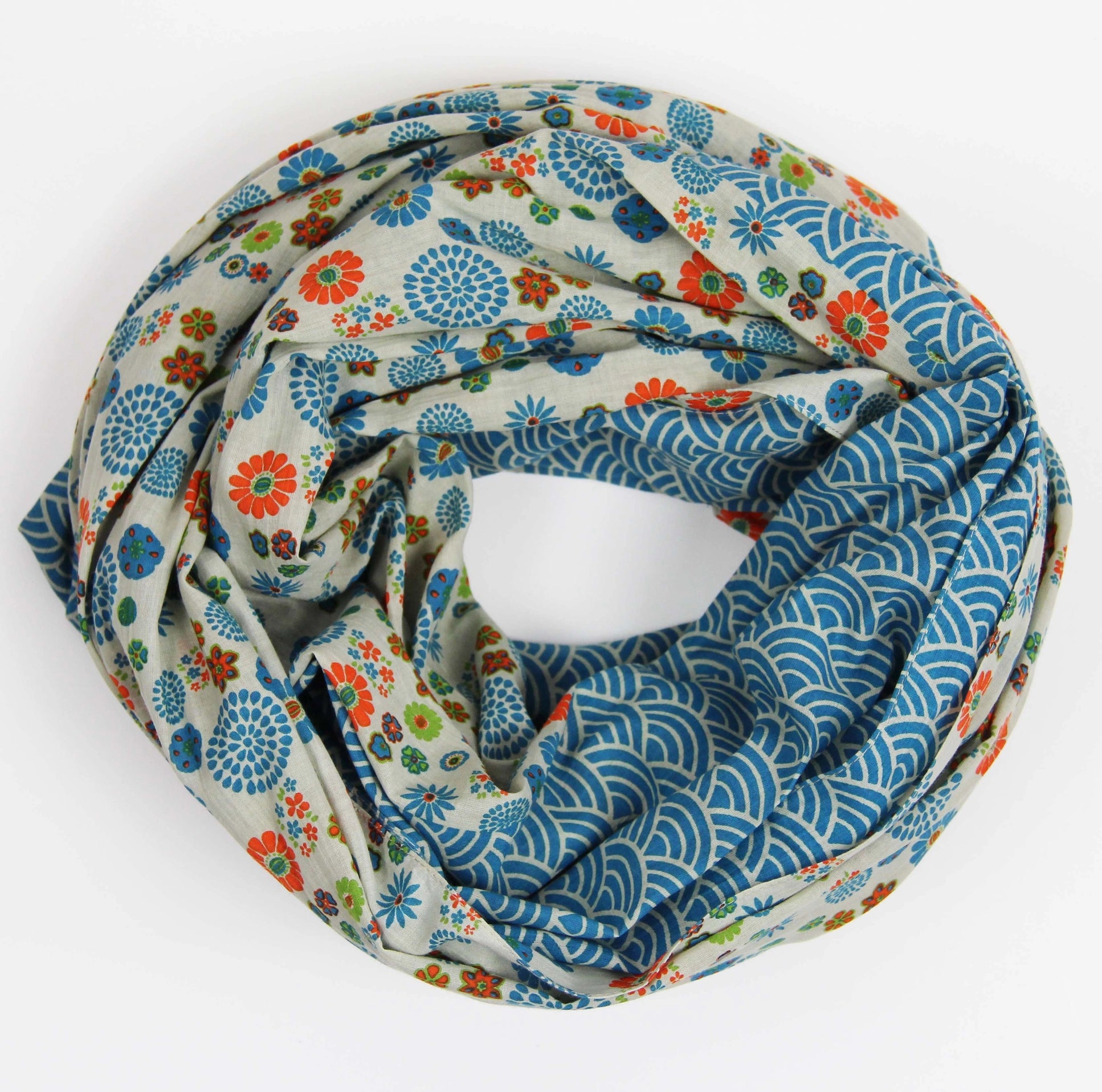 Organic Cotton Scarf Kohana Blue