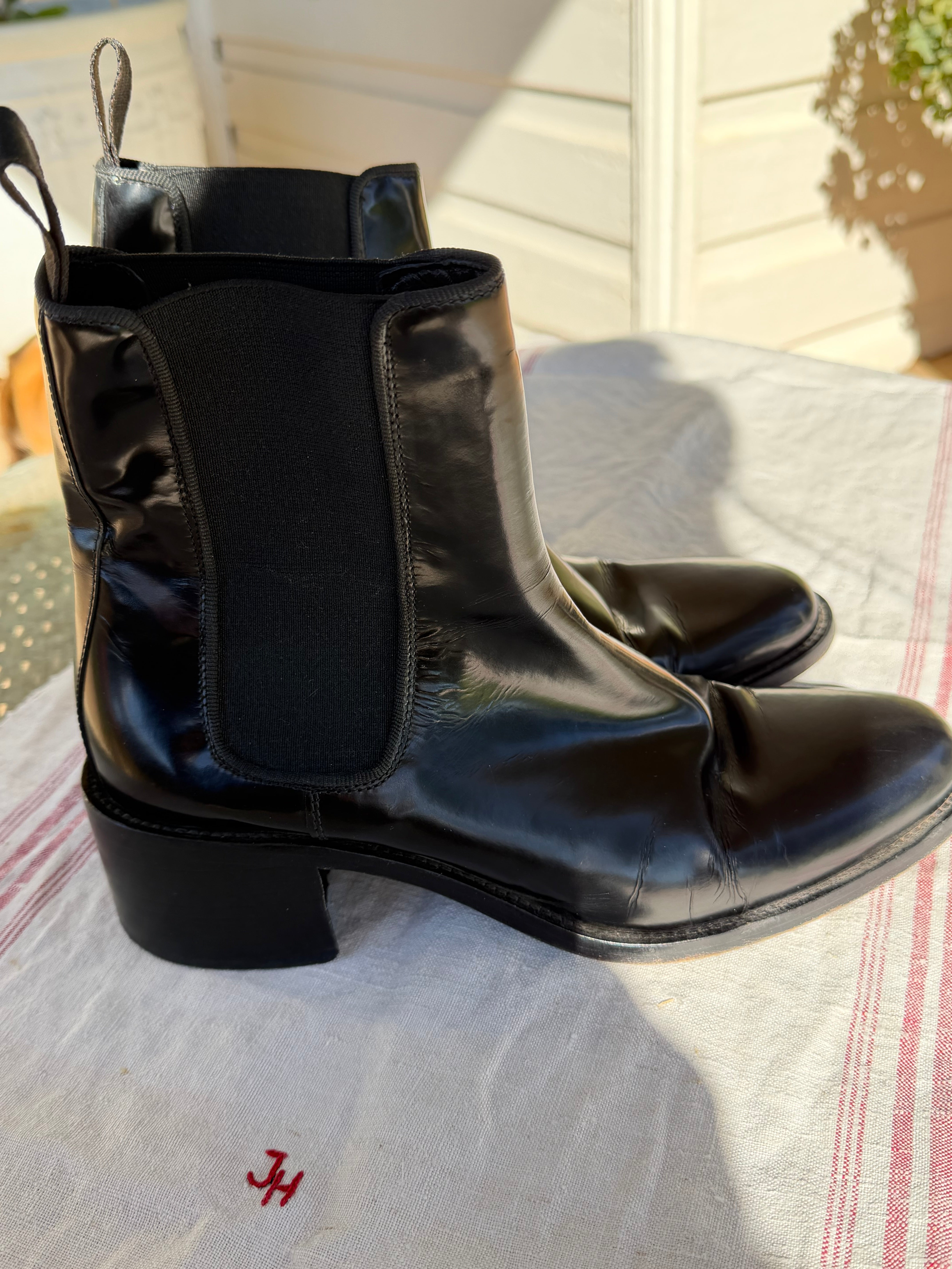 Pre-loved sempri Di black leather boots 39