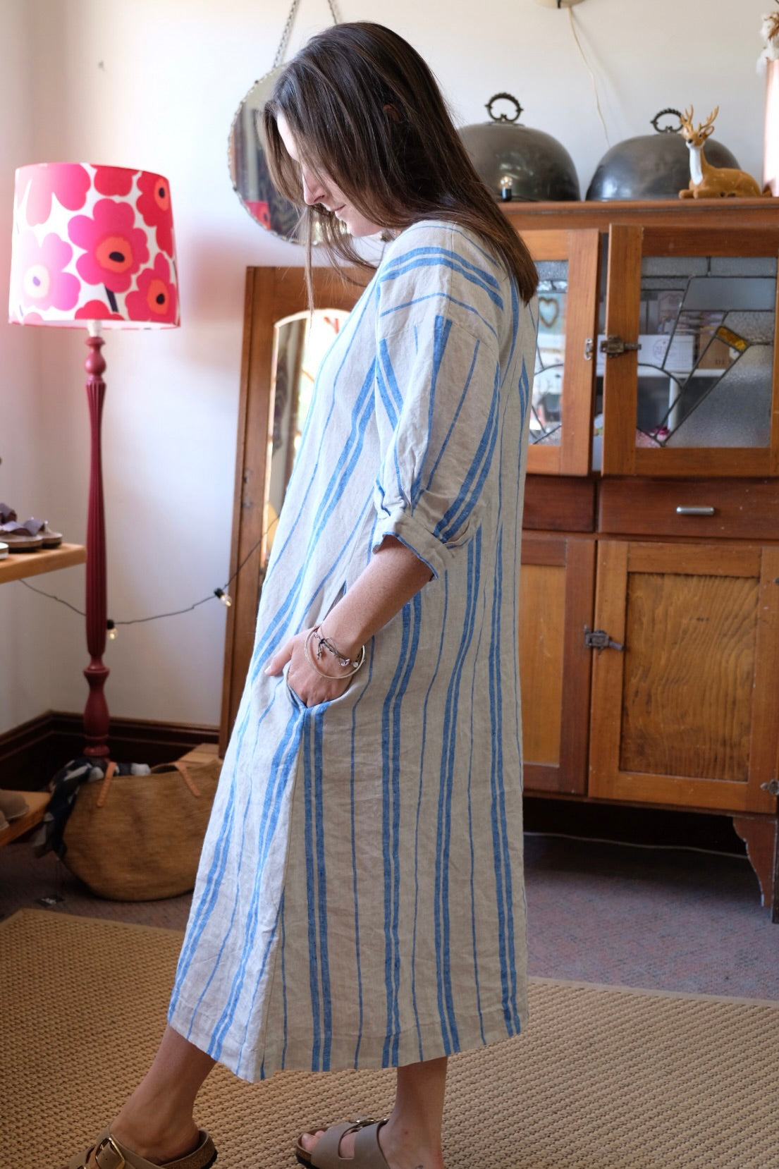 Fendi Dress - azure stripe