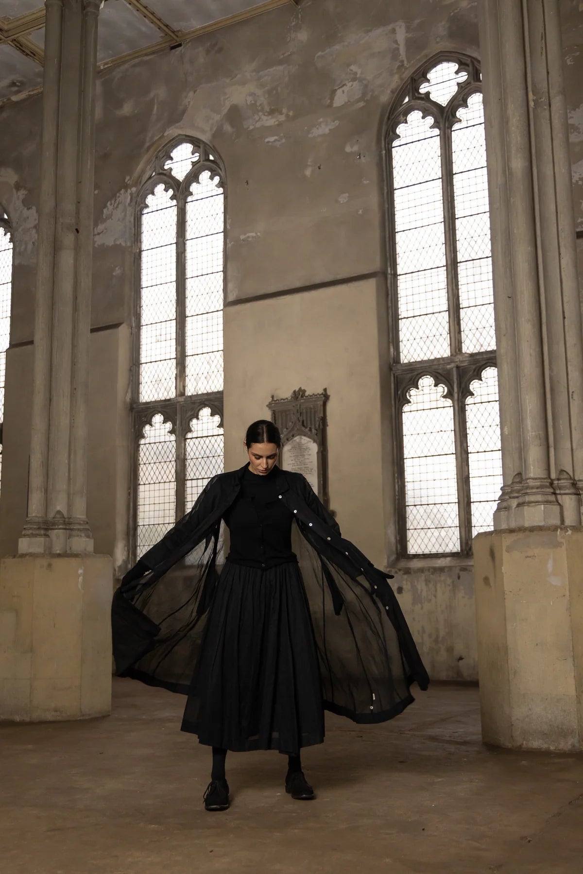 Minerva Jacket - Cotton Organdy - Black