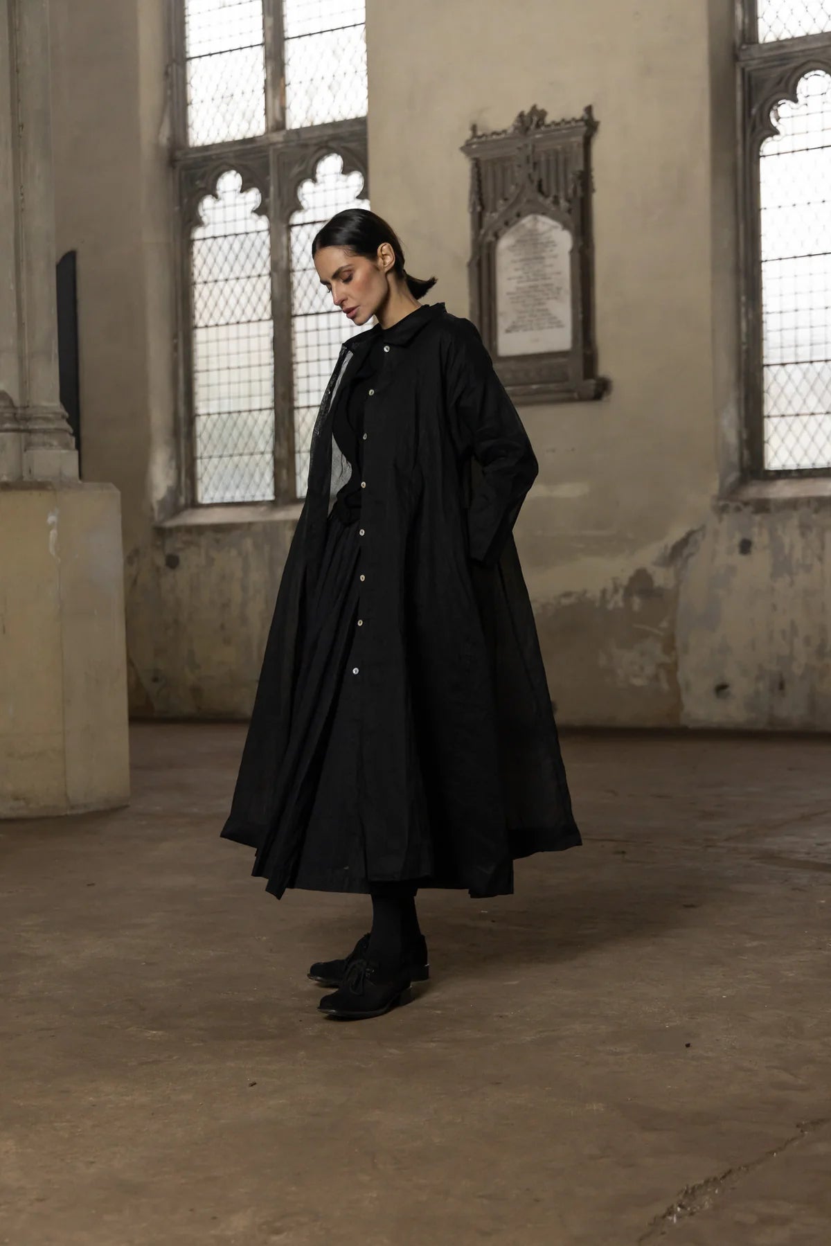 Minerva Jacket - Cotton Organdy - Black