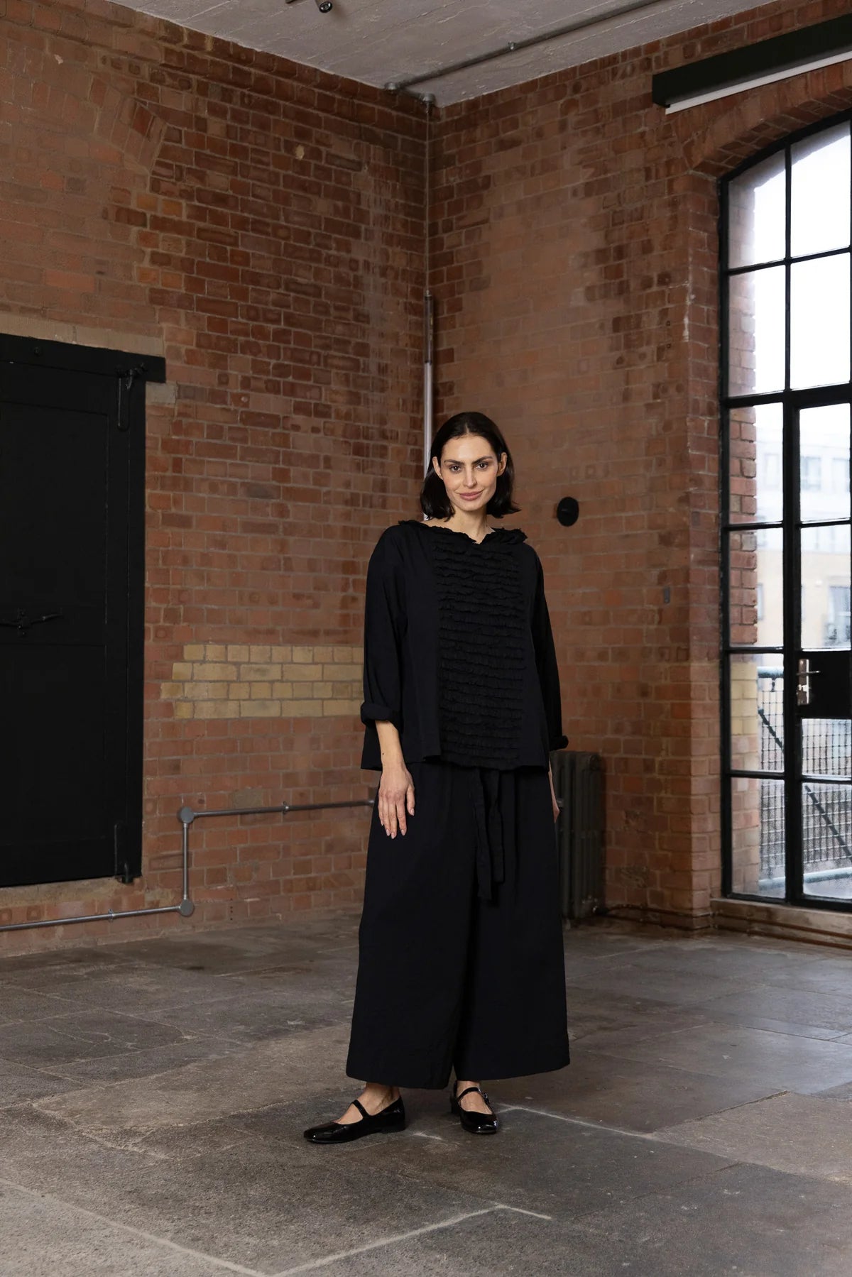 Salem Top - Cotton Twill - Black