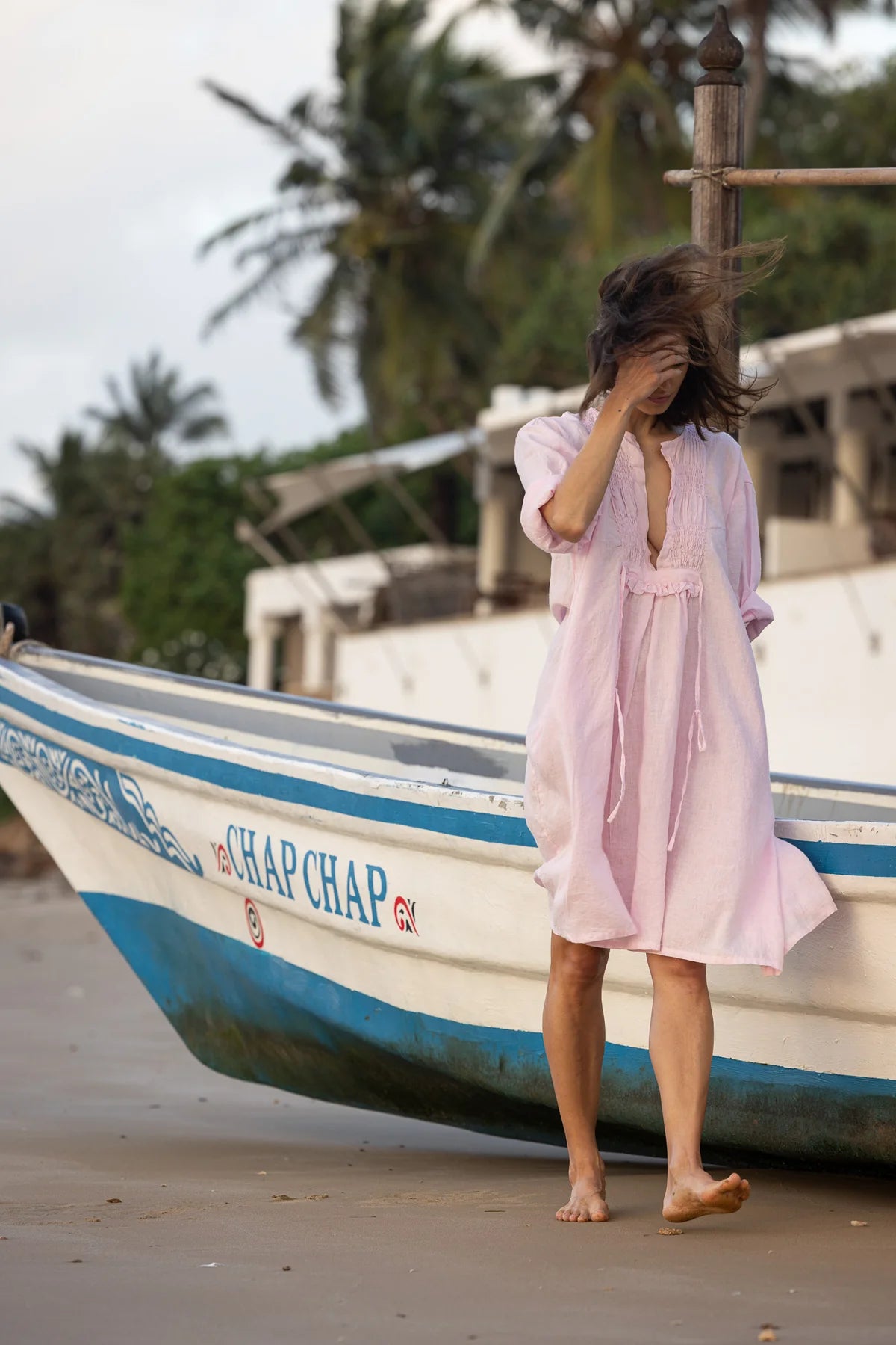 Nzuri Tunic - Linen - Pink