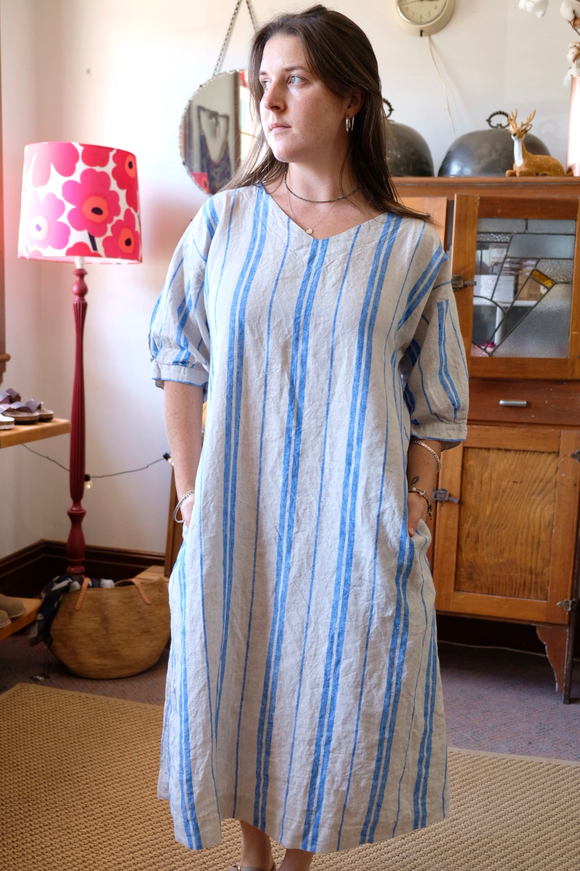 Fendi Dress - azure stripe