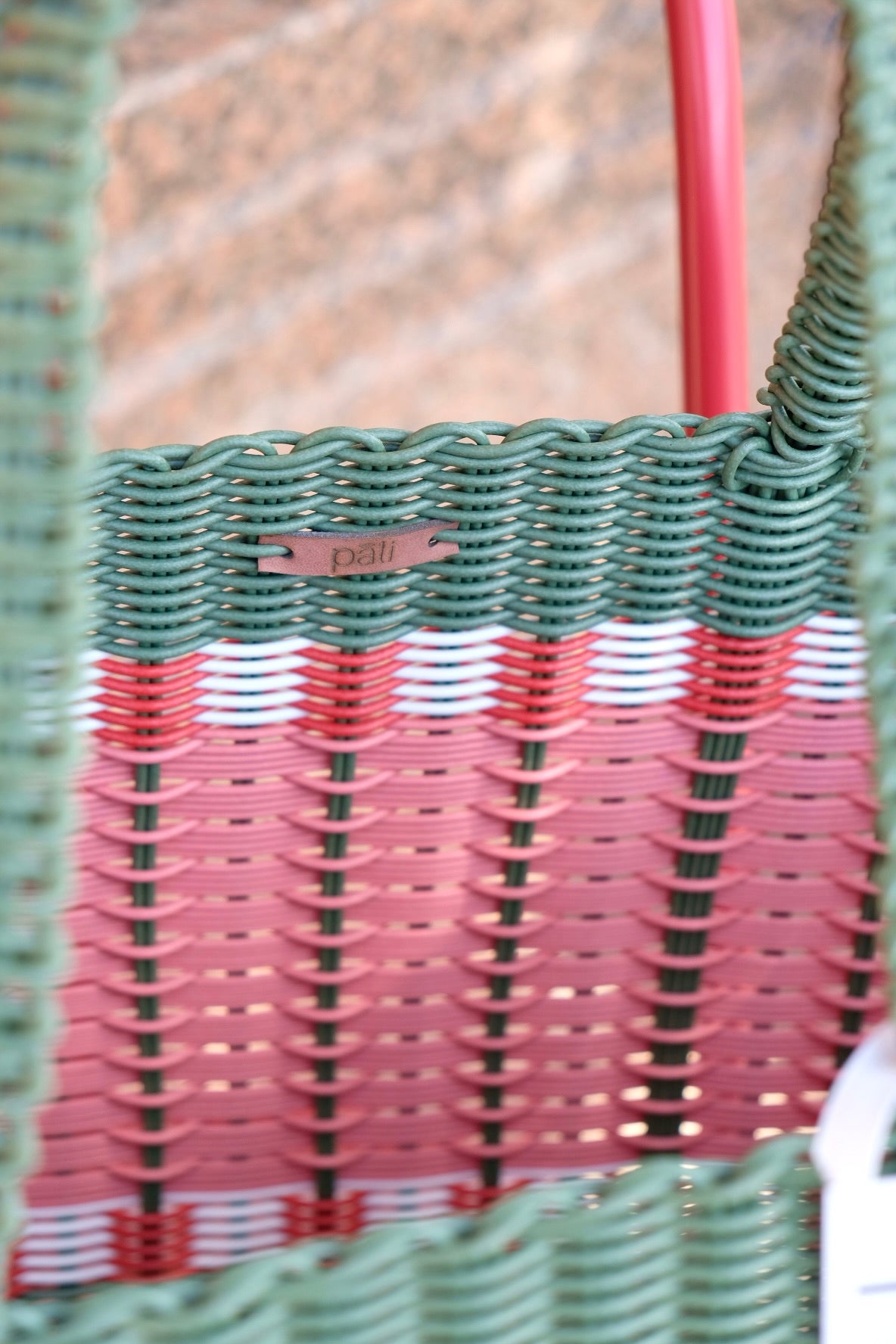 Pali Stripe Khaki Bag - Extra Large