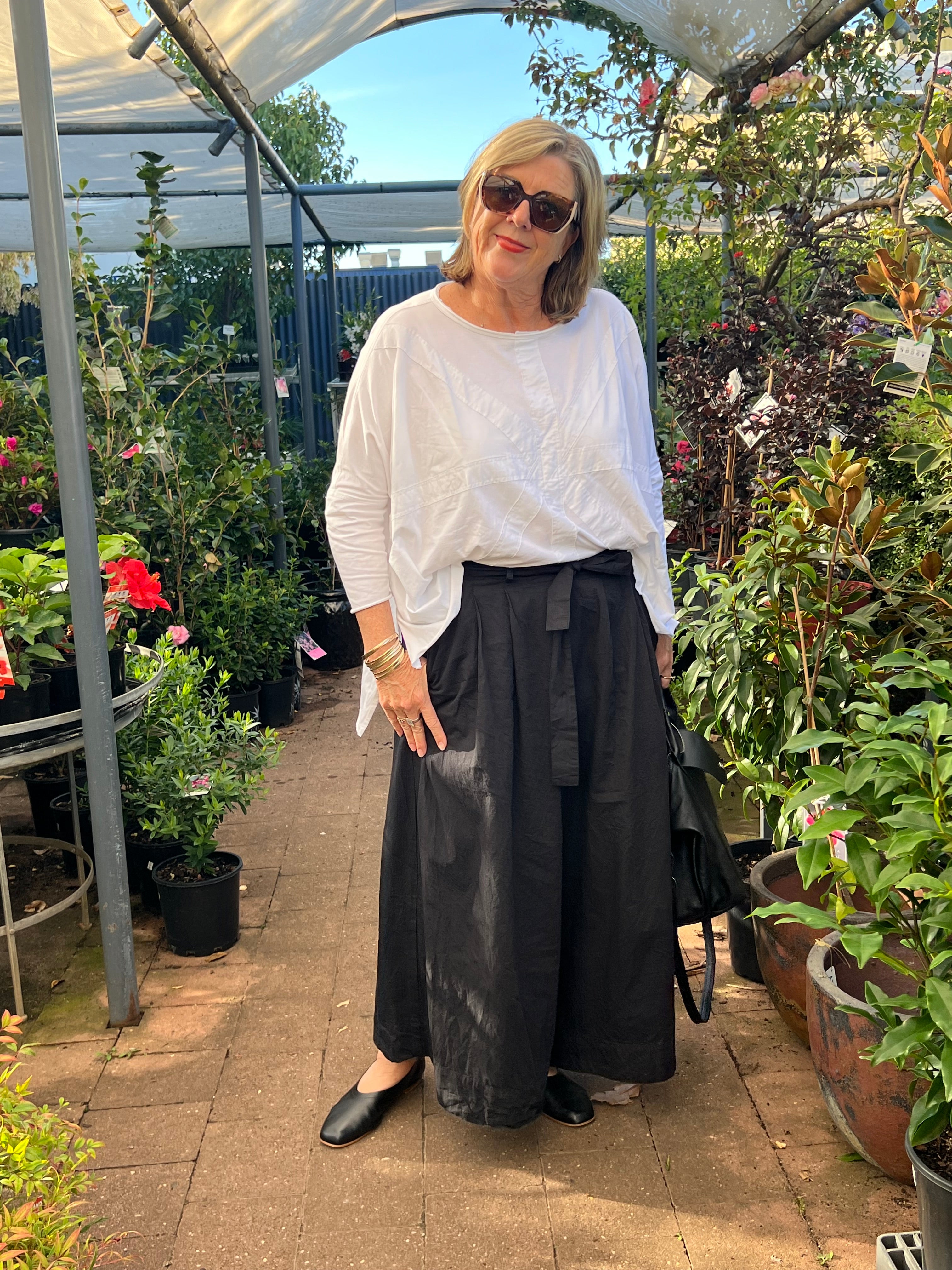 Harriet Trouser - Cotton Poplin - Black