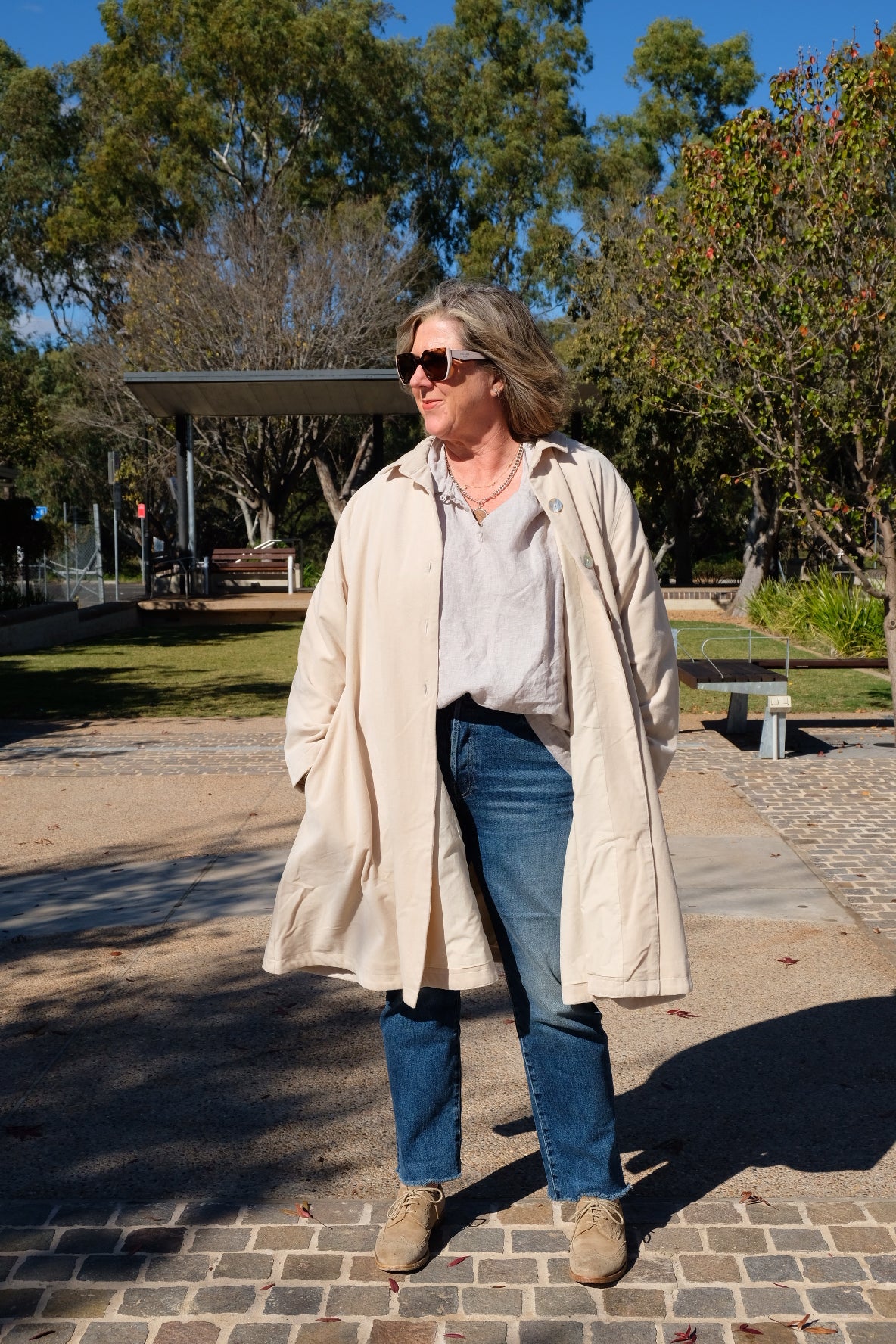 DEVILLE COAT - COTTON VELVET - Fawn