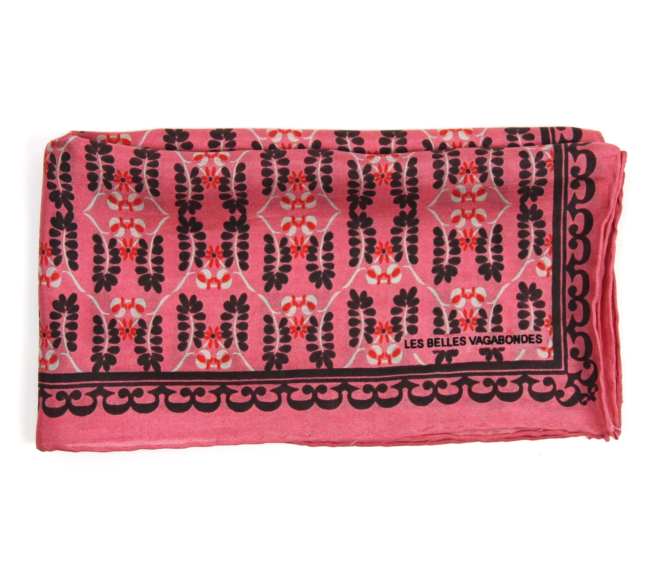 Silk scarf - Mini Albertine Rose