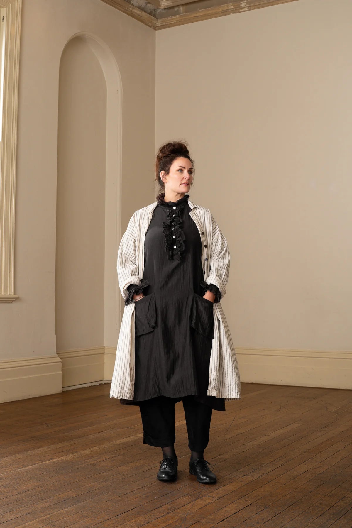 Odile Tunic - Silk Cotton black