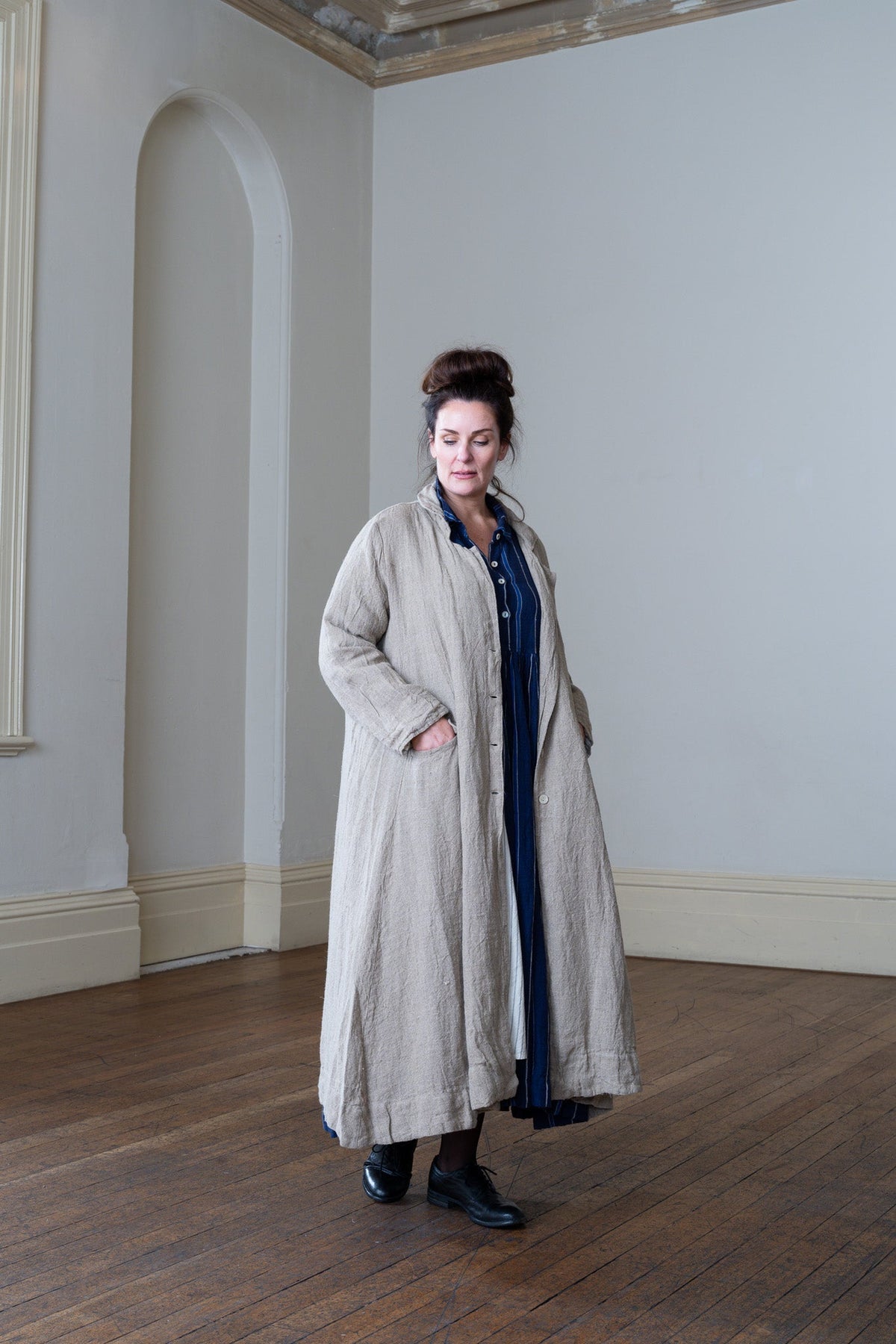 Olivier Coat - Raw Linen