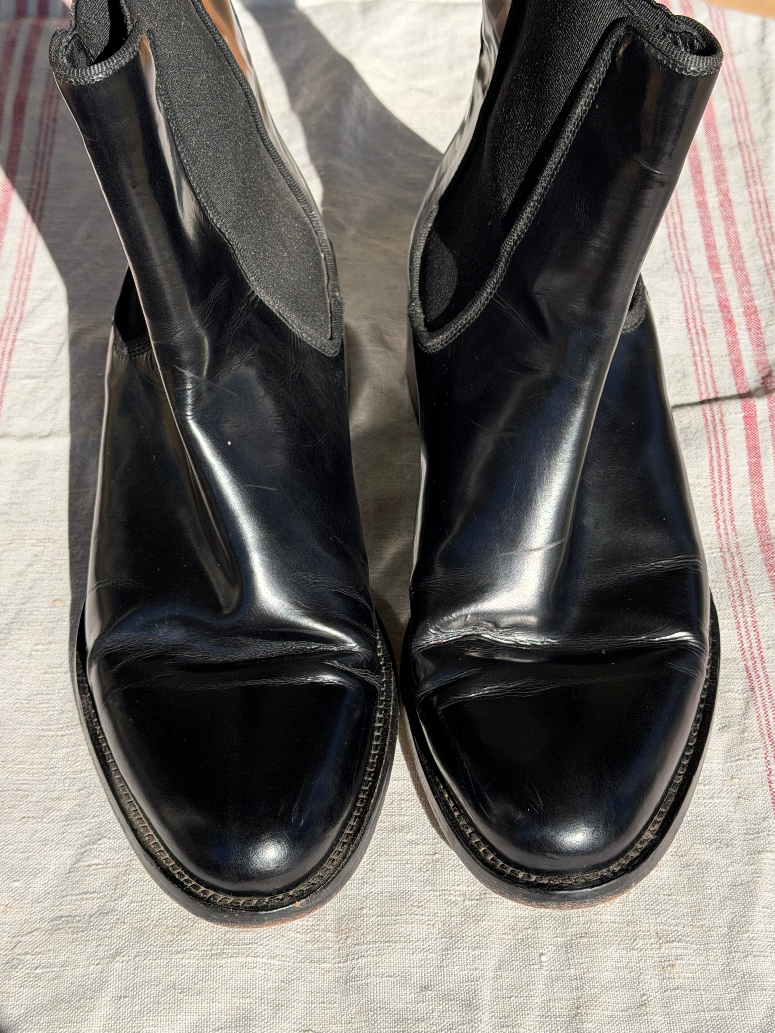 Pre-loved sempri Di black leather boots 39