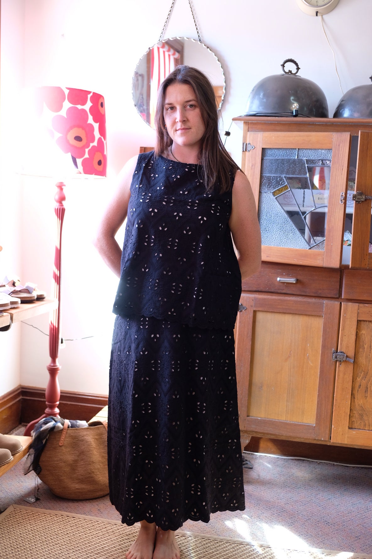 Prada lace skirt - black