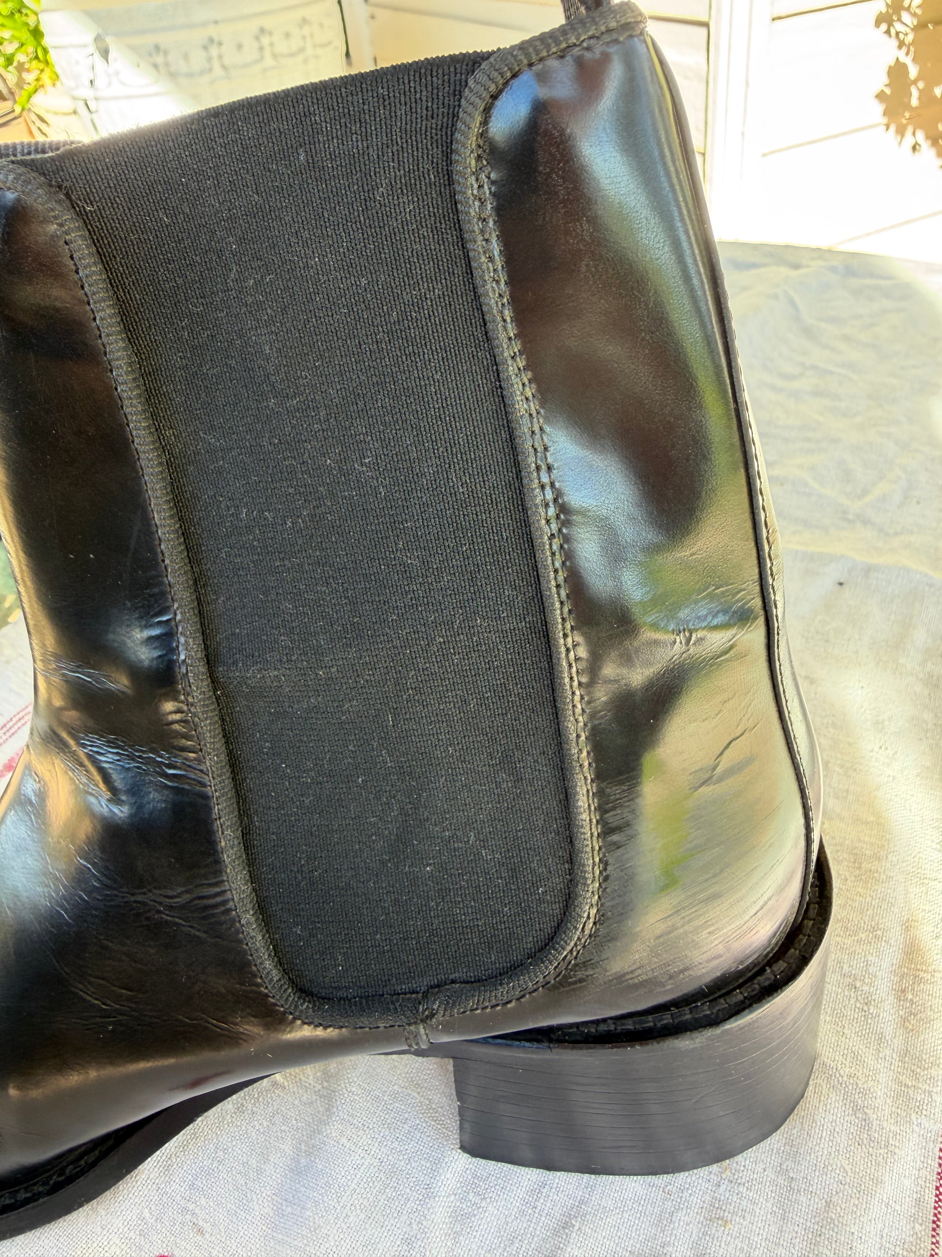 Pre-loved sempri Di black leather boots 39