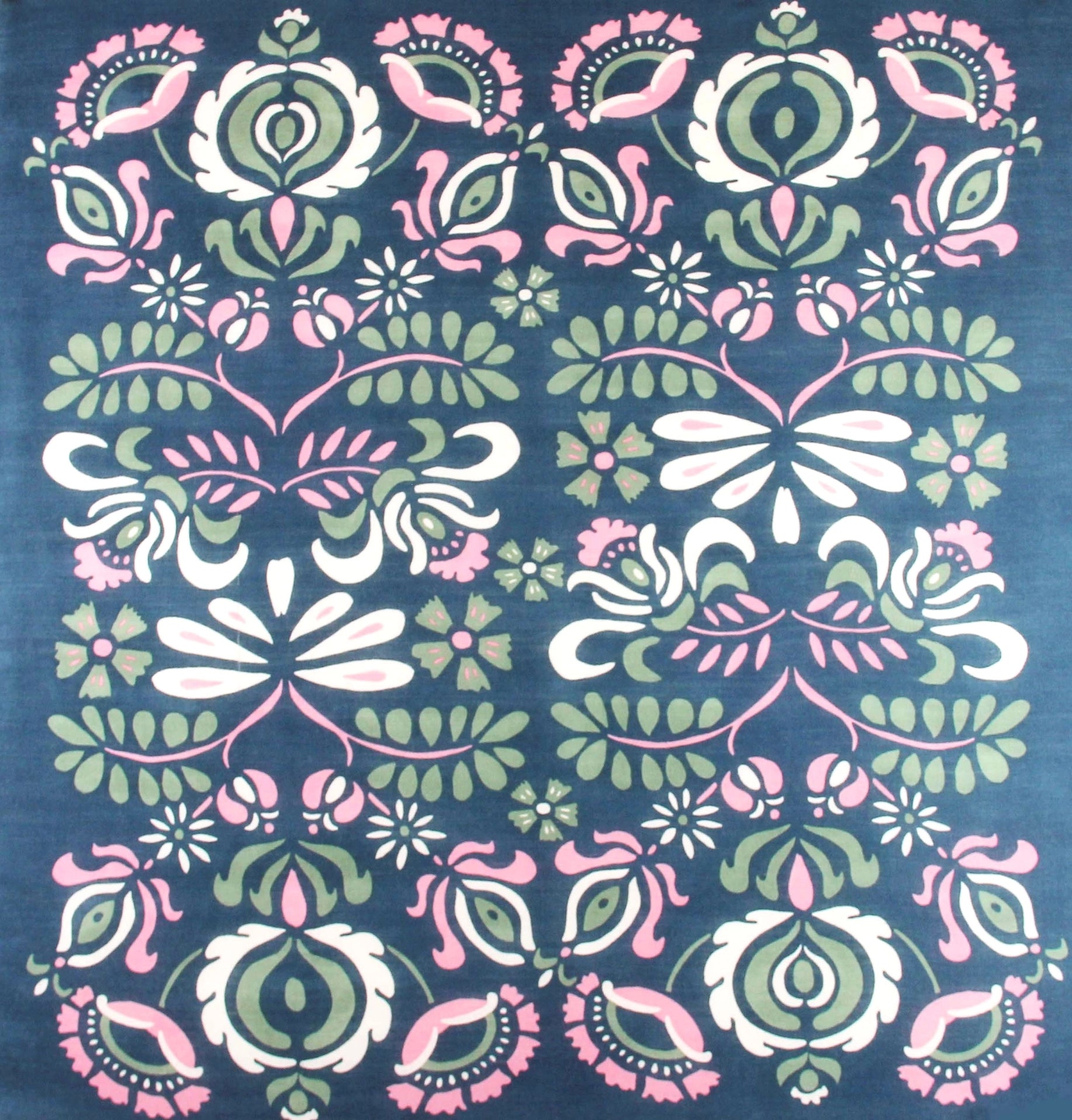 Tatiana Marine wool scarf