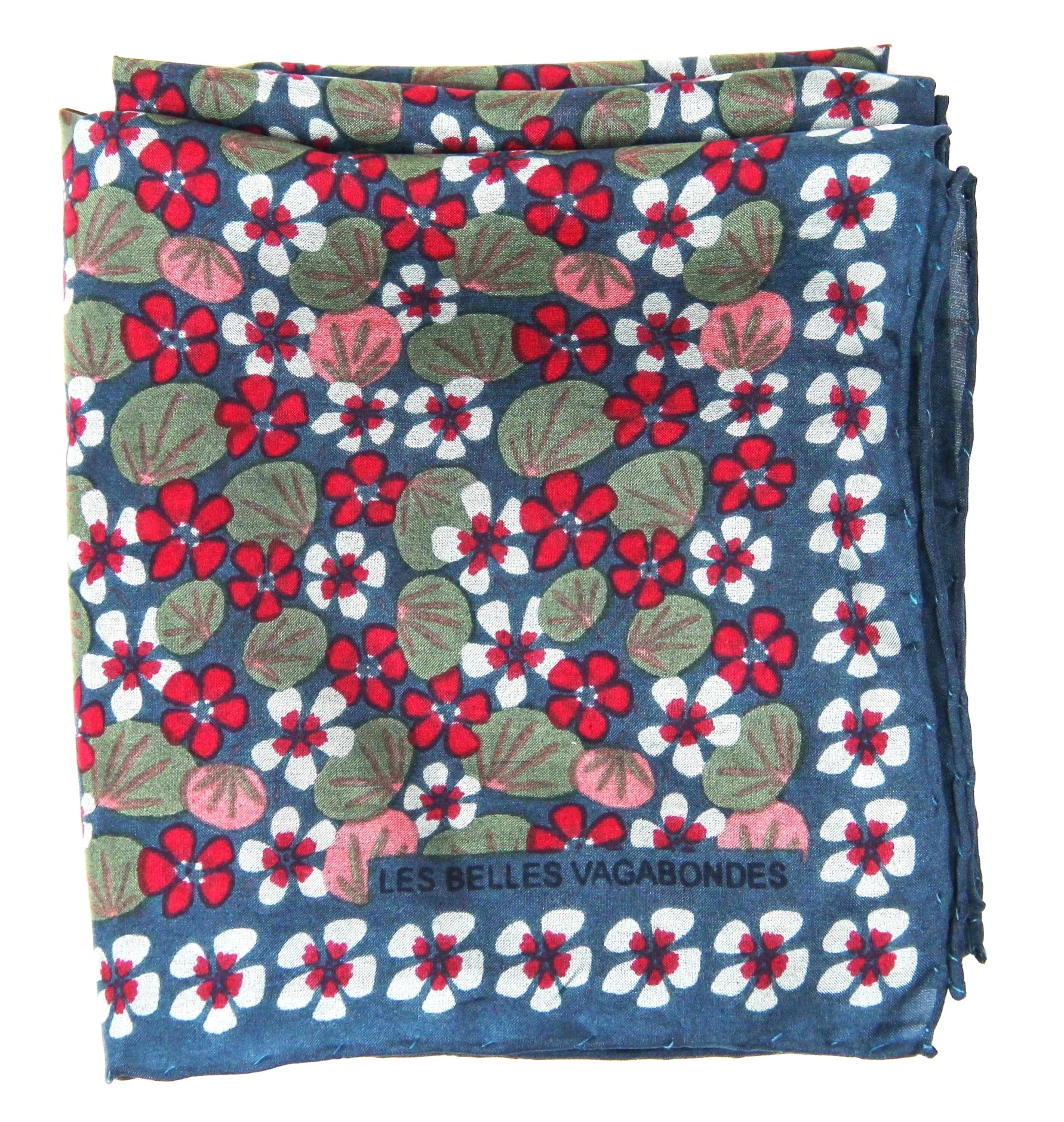Silk scarf - Mini Capucine Gray
