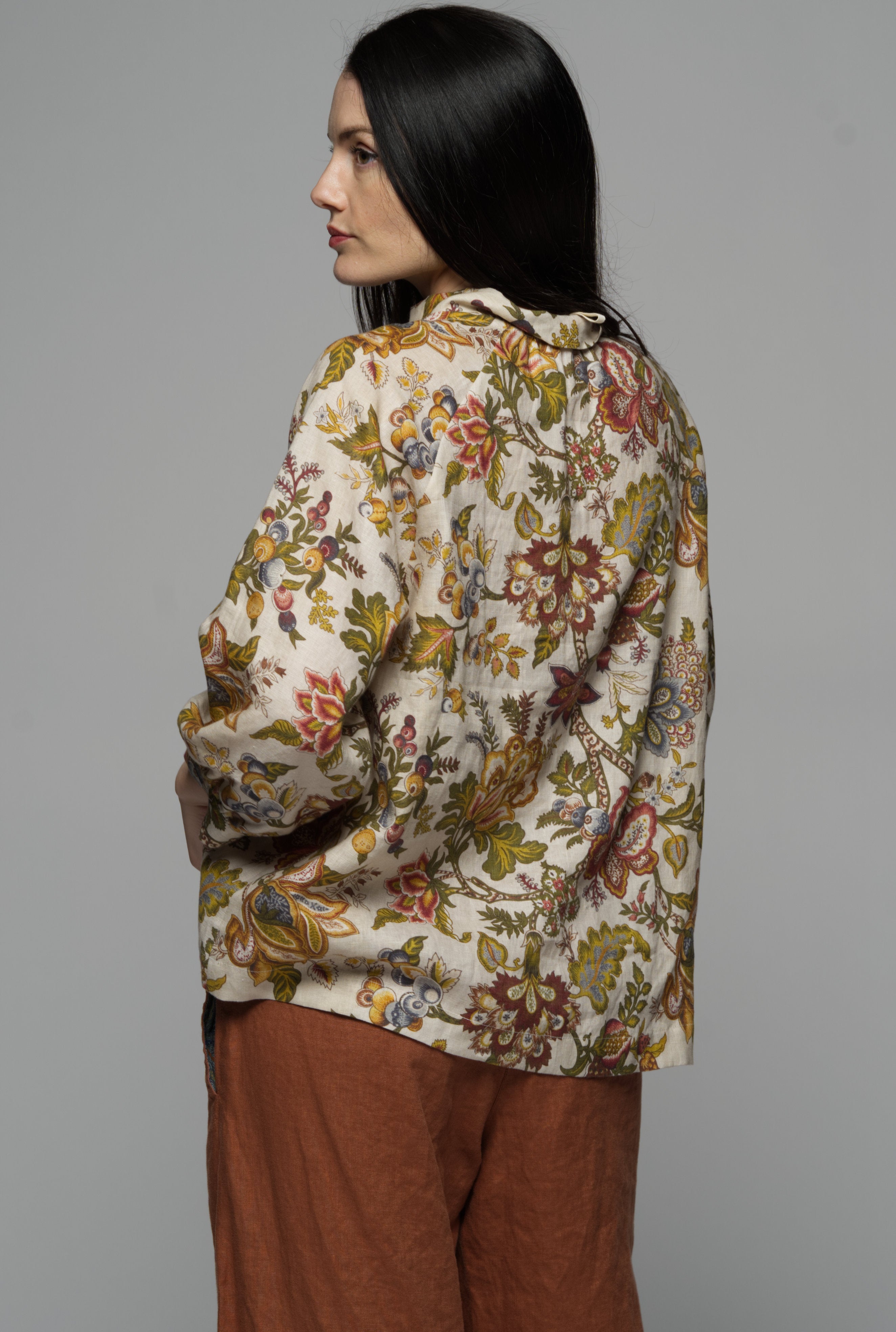 Aurora linen Smock - tulip