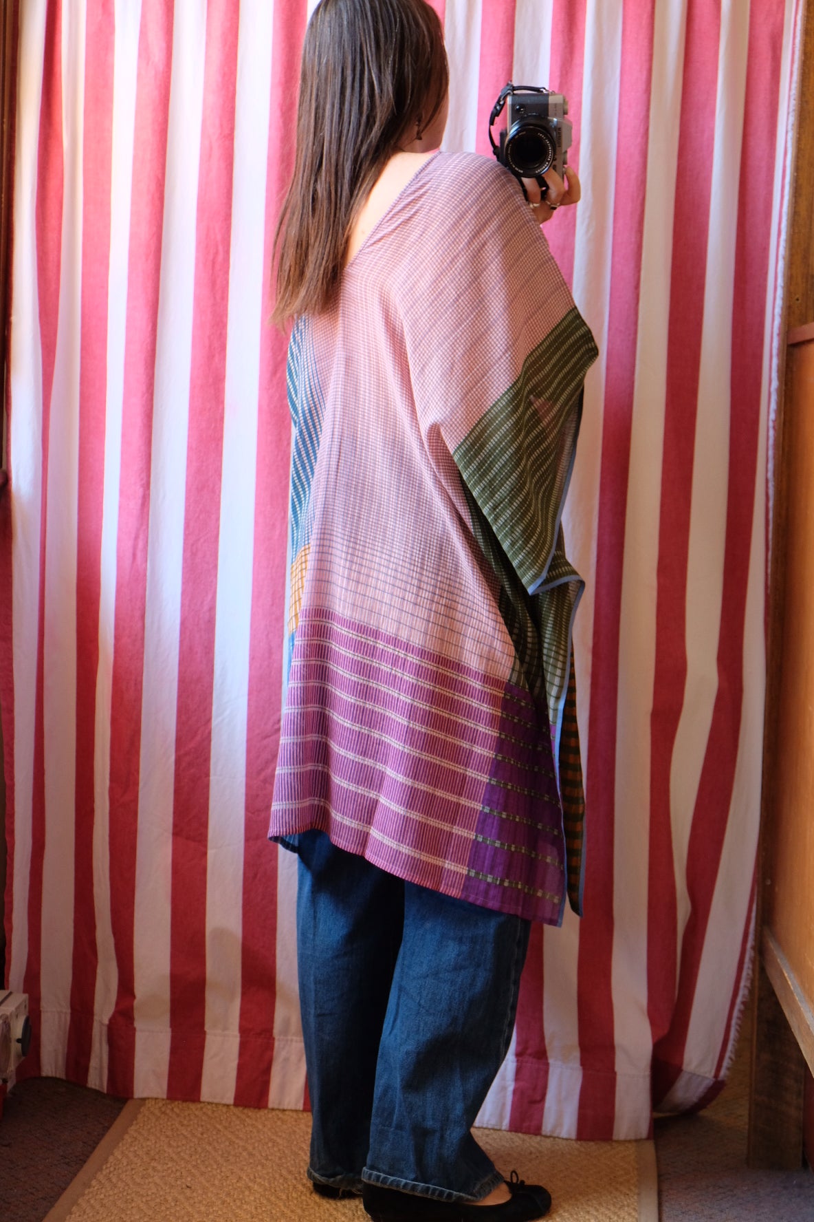 JASON VIBRANT BLUE PURPLE SHORT BEACH Kaftan