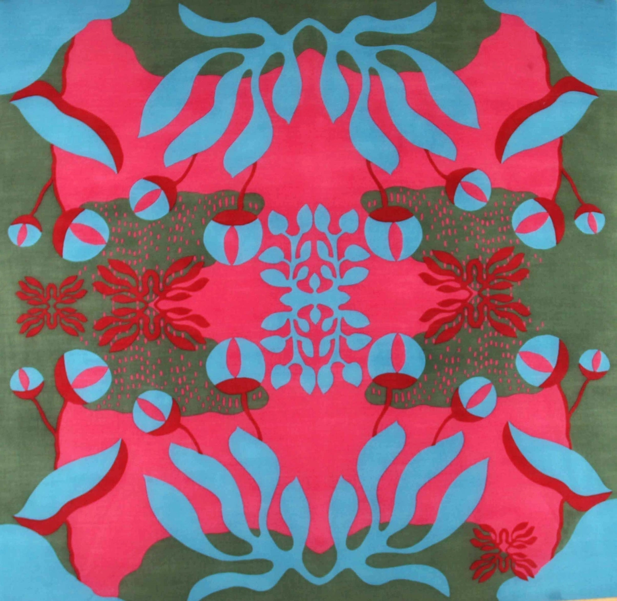 Abyss Rouge Wool Scarf