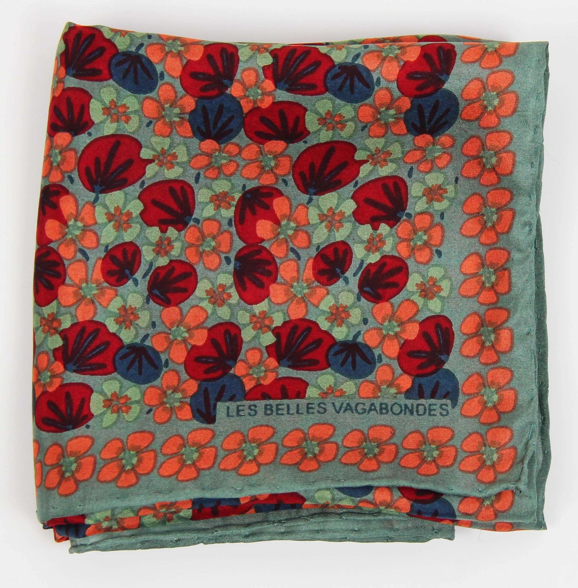 Silk scarf - Mini Capucine Khaki Beige