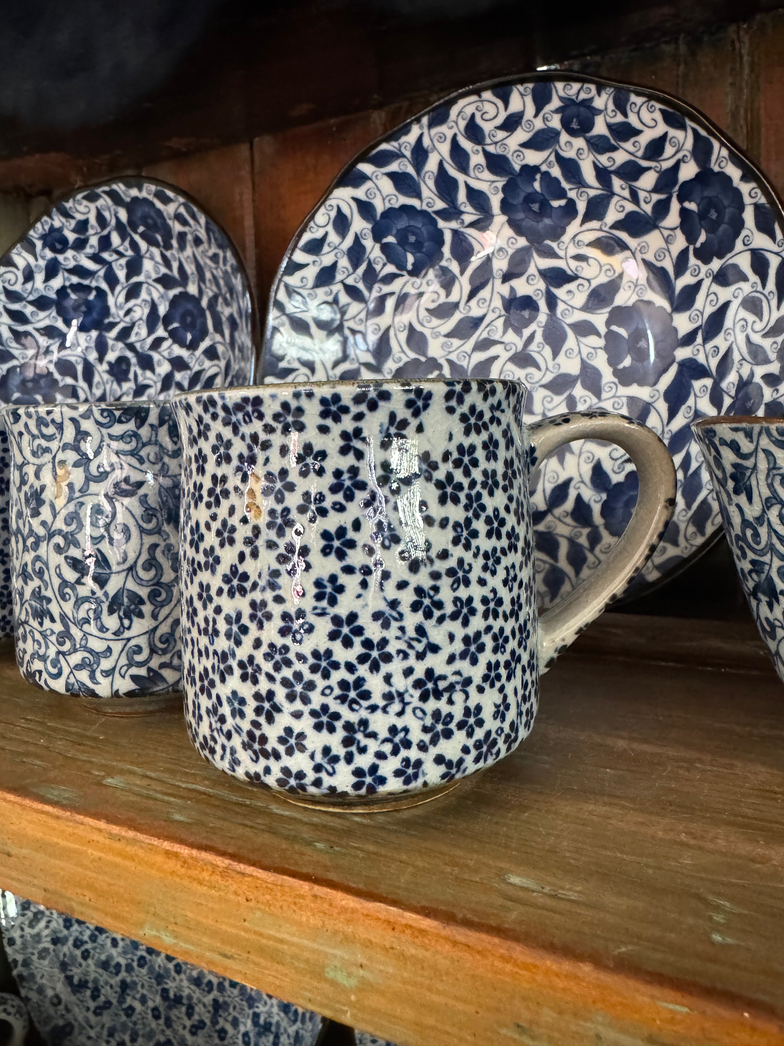 Japanese Tea Mug: Daisy - set of 2