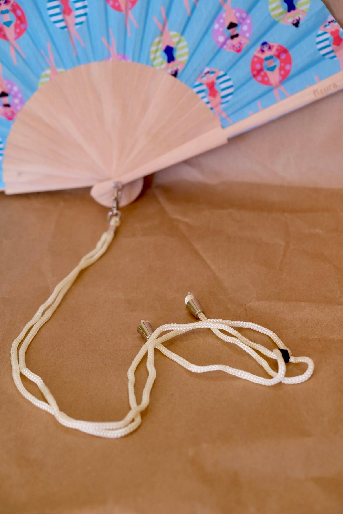 Folding Hand Fan - Swimmers