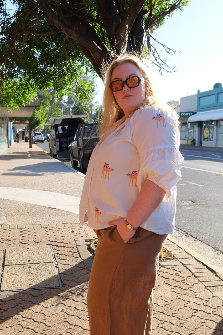 Camel Train Cotton Top