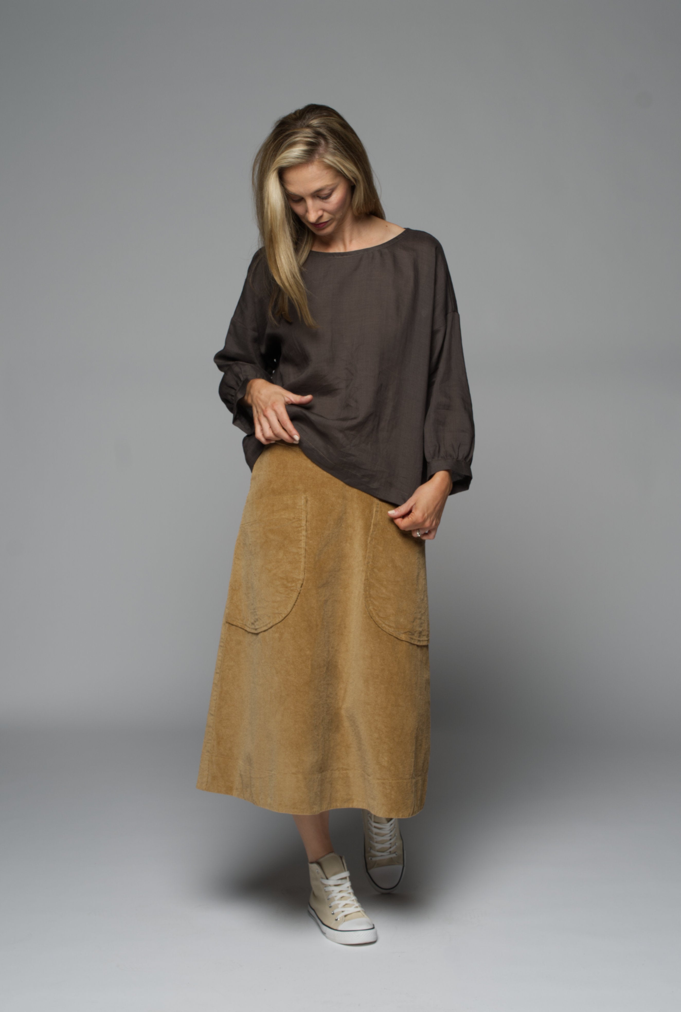 Prada cord skirt - Camel
