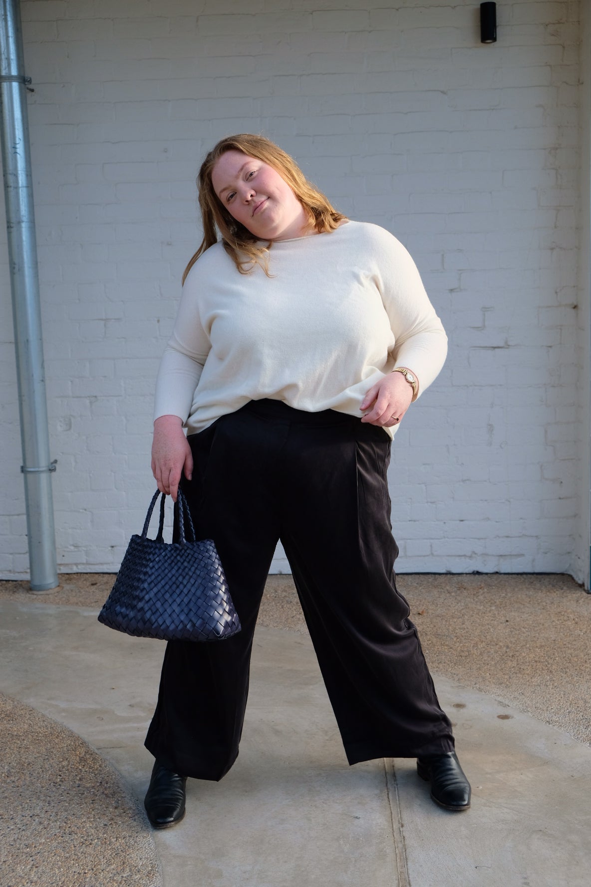 Ida Pant - Silk Satin - Black