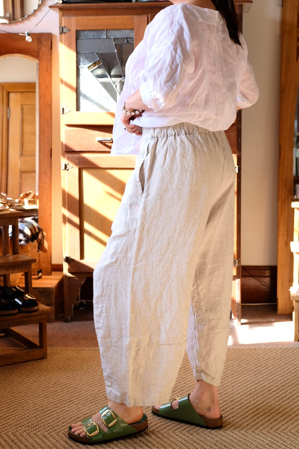 Sable Linen Pant - Natural