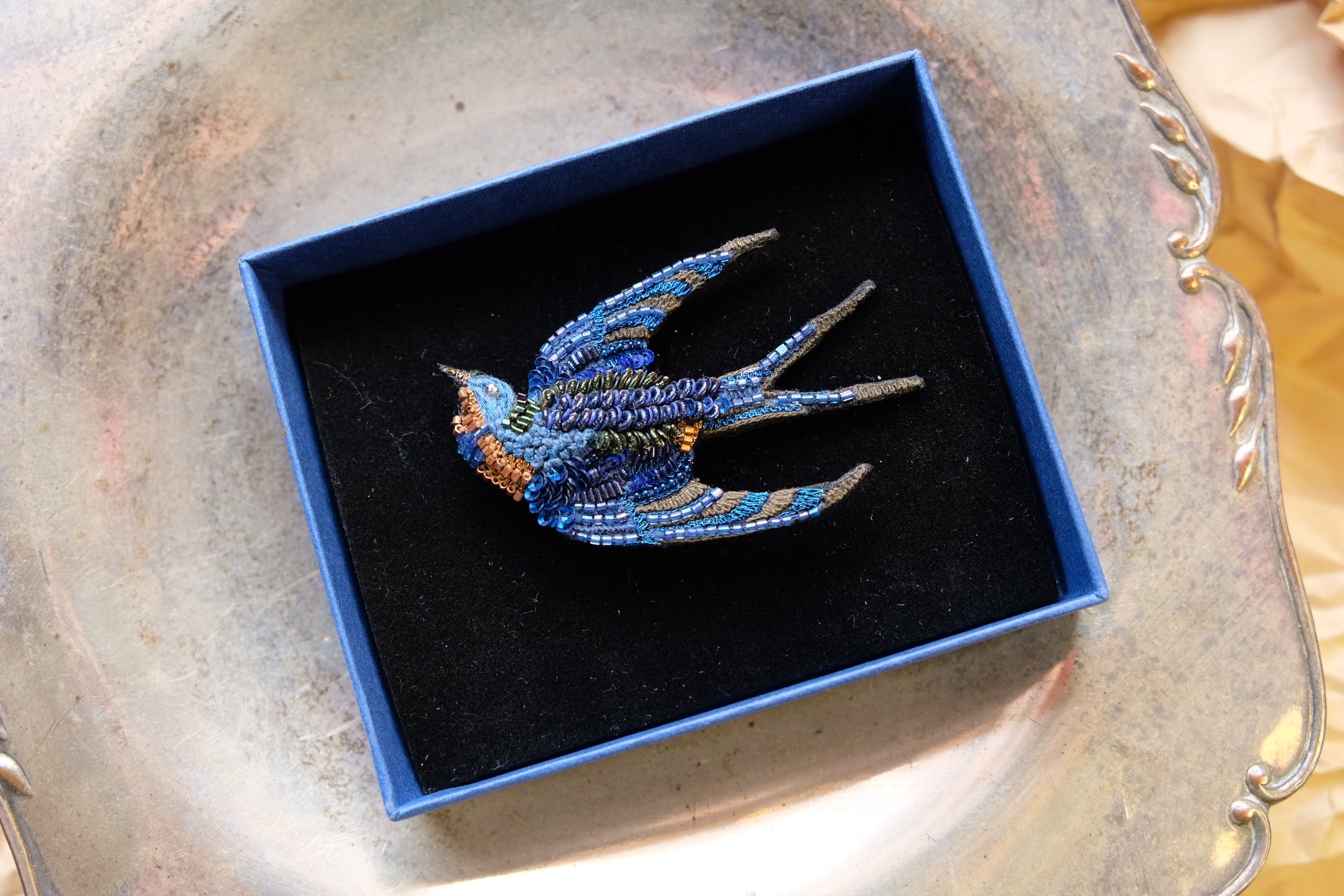 Singing Swallow Brooch