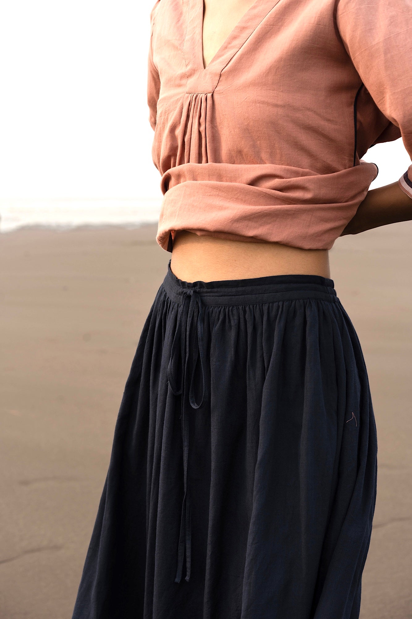 Aki Skirt - Ink Blue