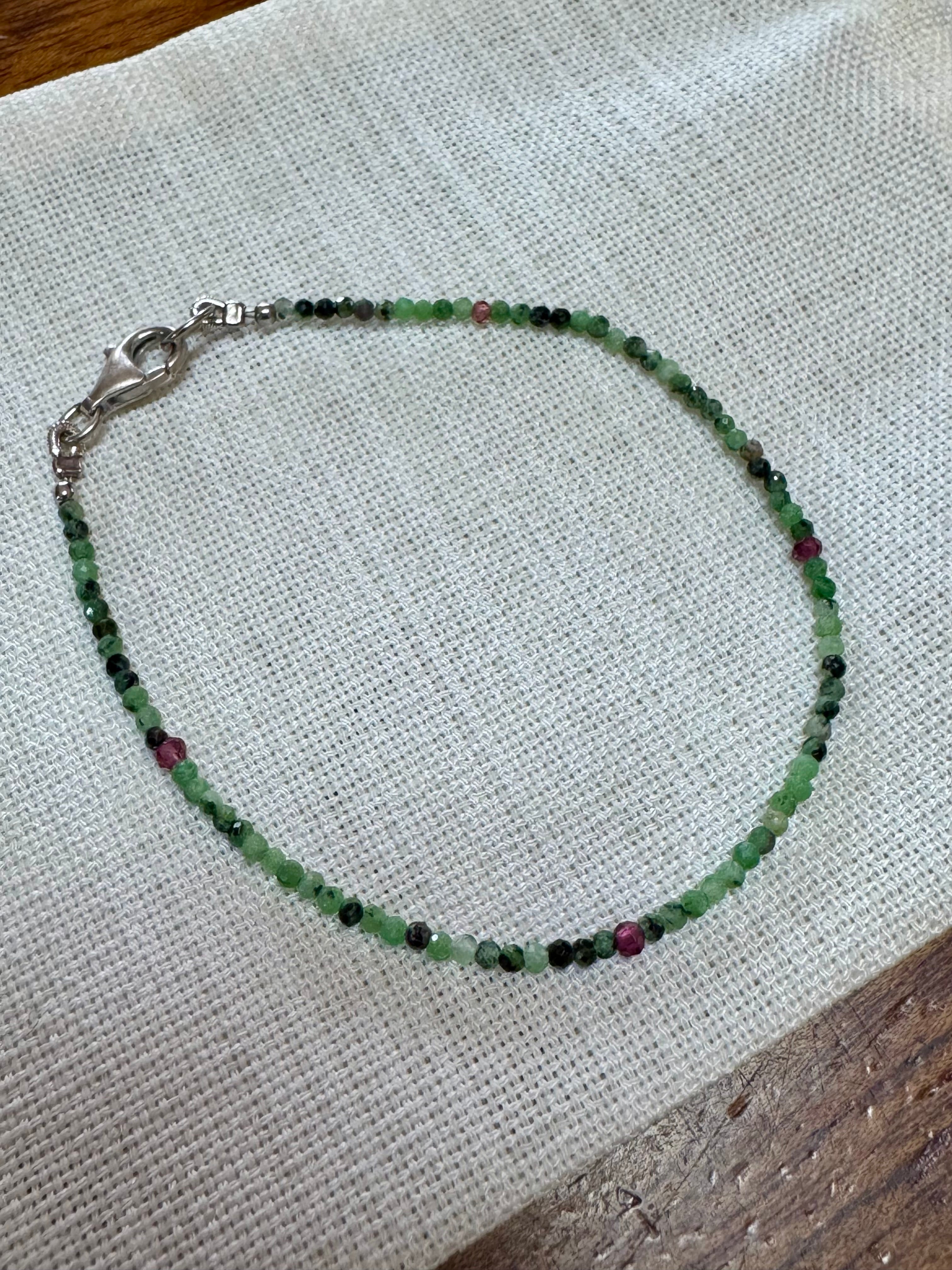Semi-precious stones bracelet - amazonite greens