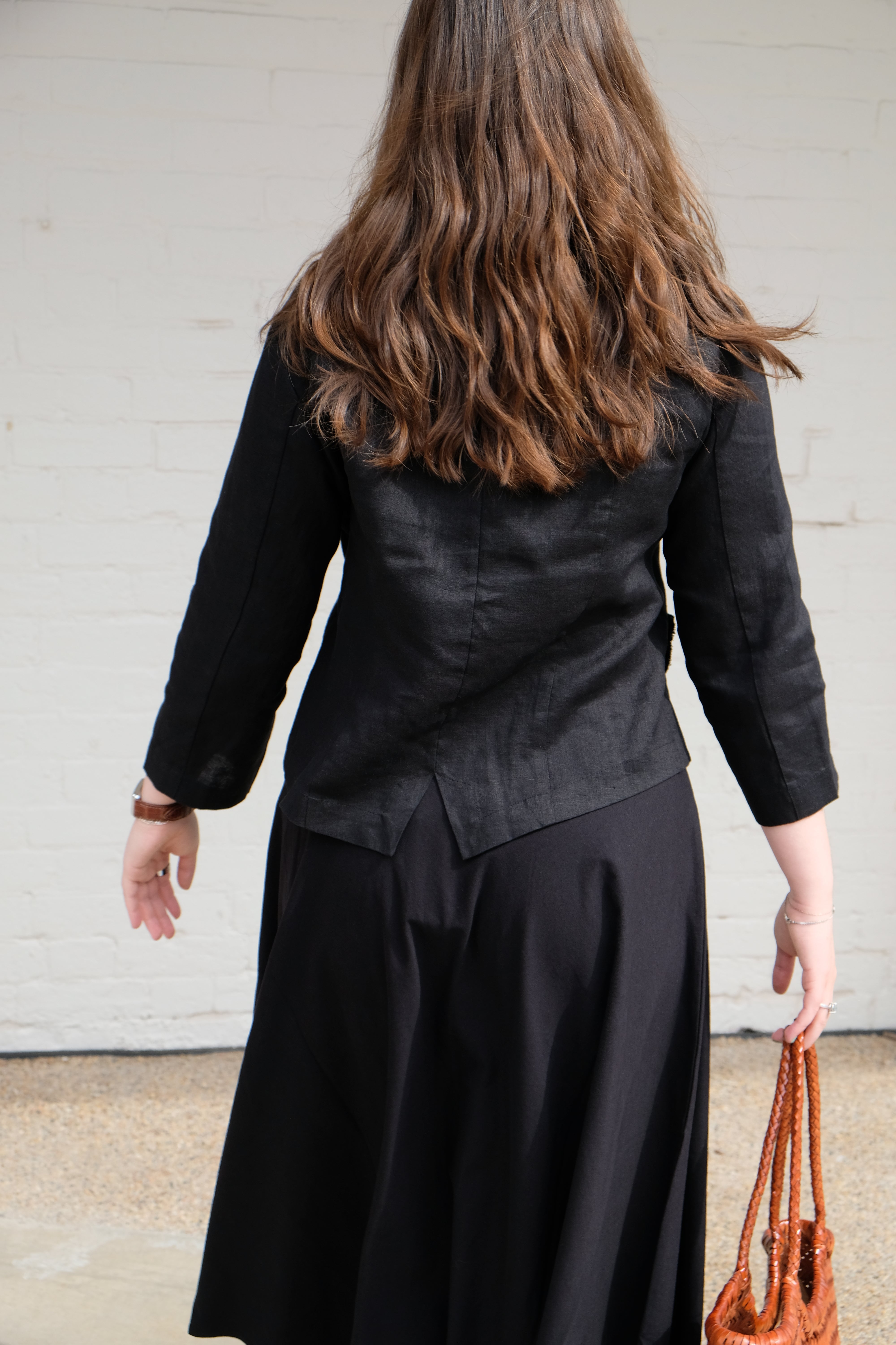 Ouna Jacket - Black Linen