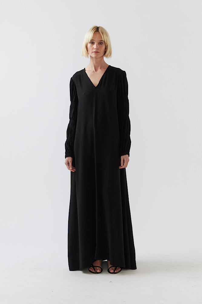 Marilyn Dress - Black Cupro