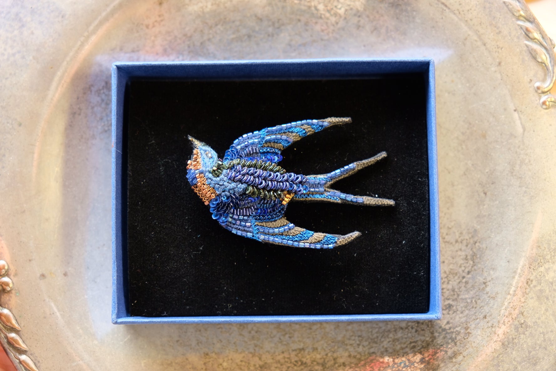 Singing Swallow Brooch