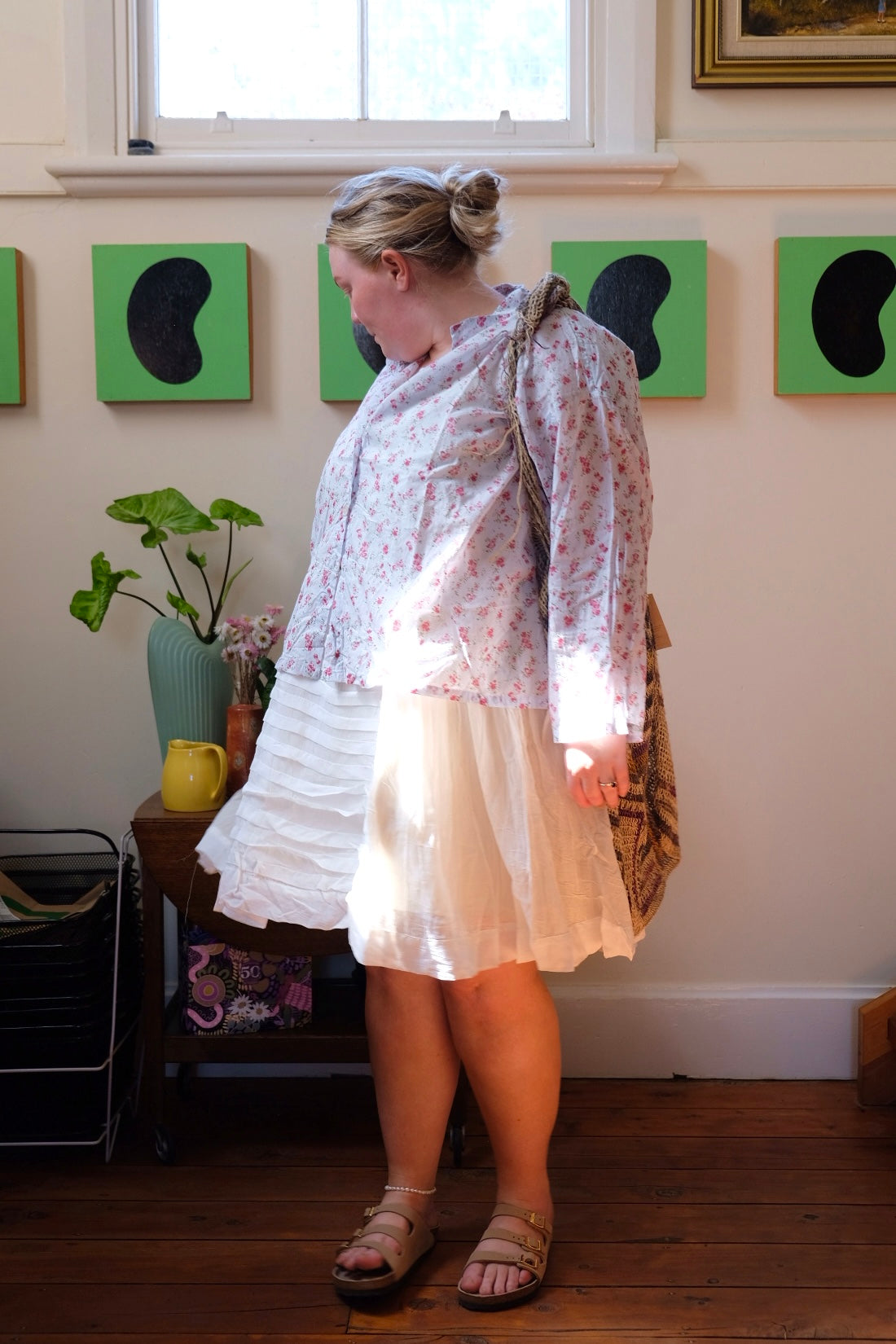 Adelina Slip Cotton & Silk - warm white