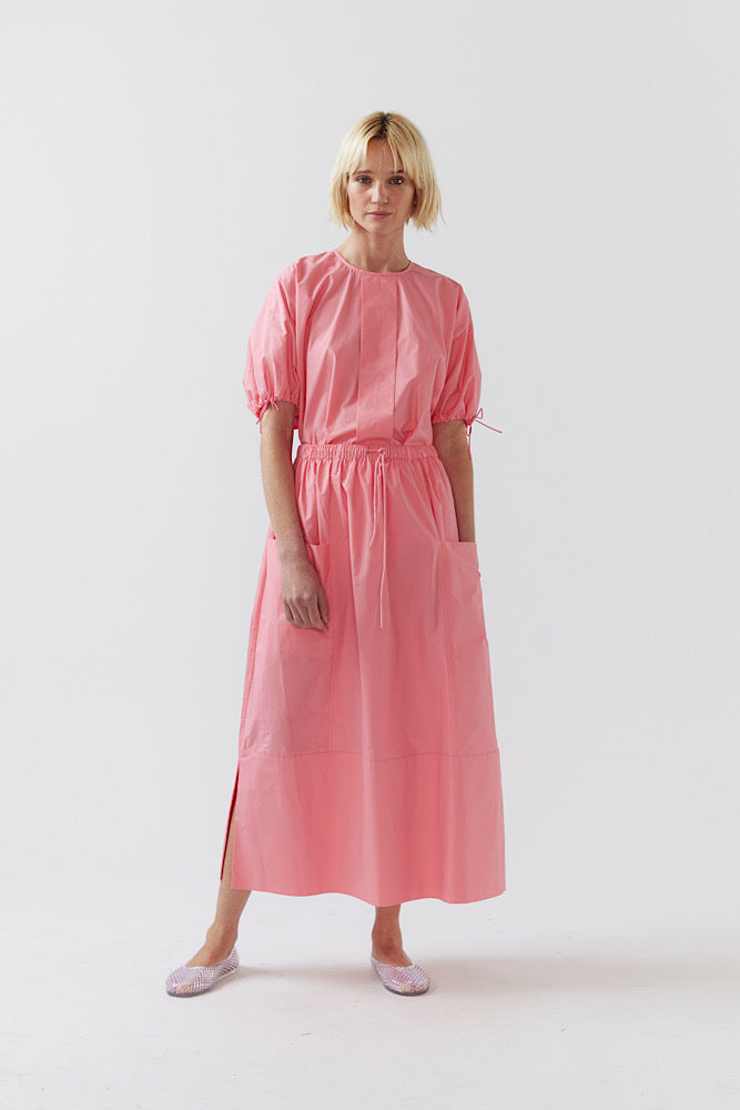 Ulla Skirt - Strawberry Pink Poplin