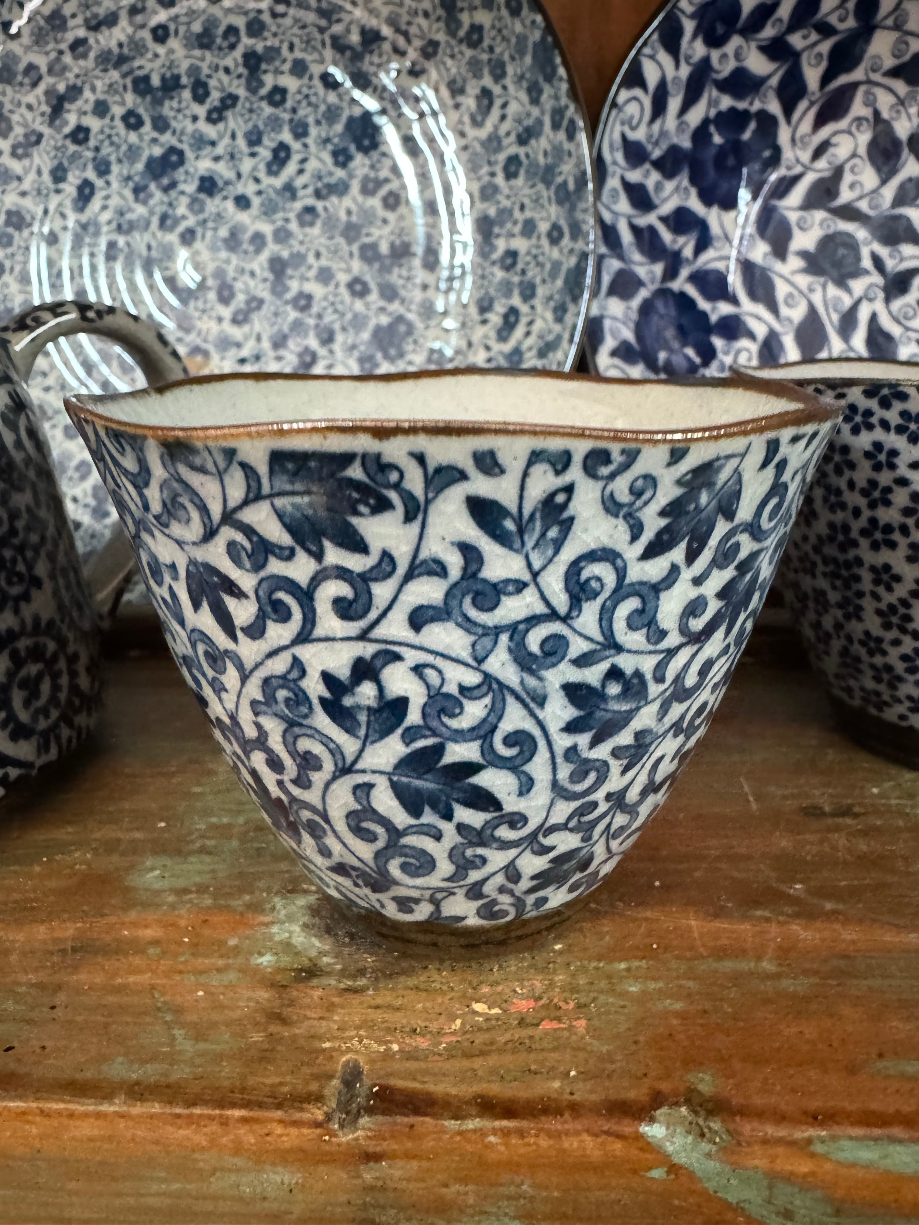 Japanese Tea Cup: Kusa - set of 2