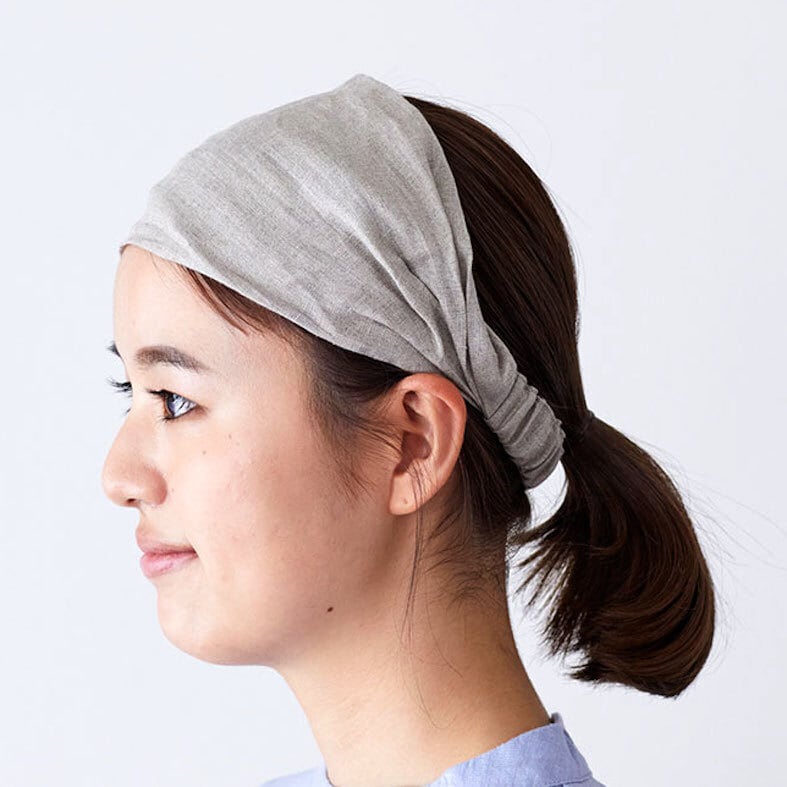 Linen Hair Band - natural